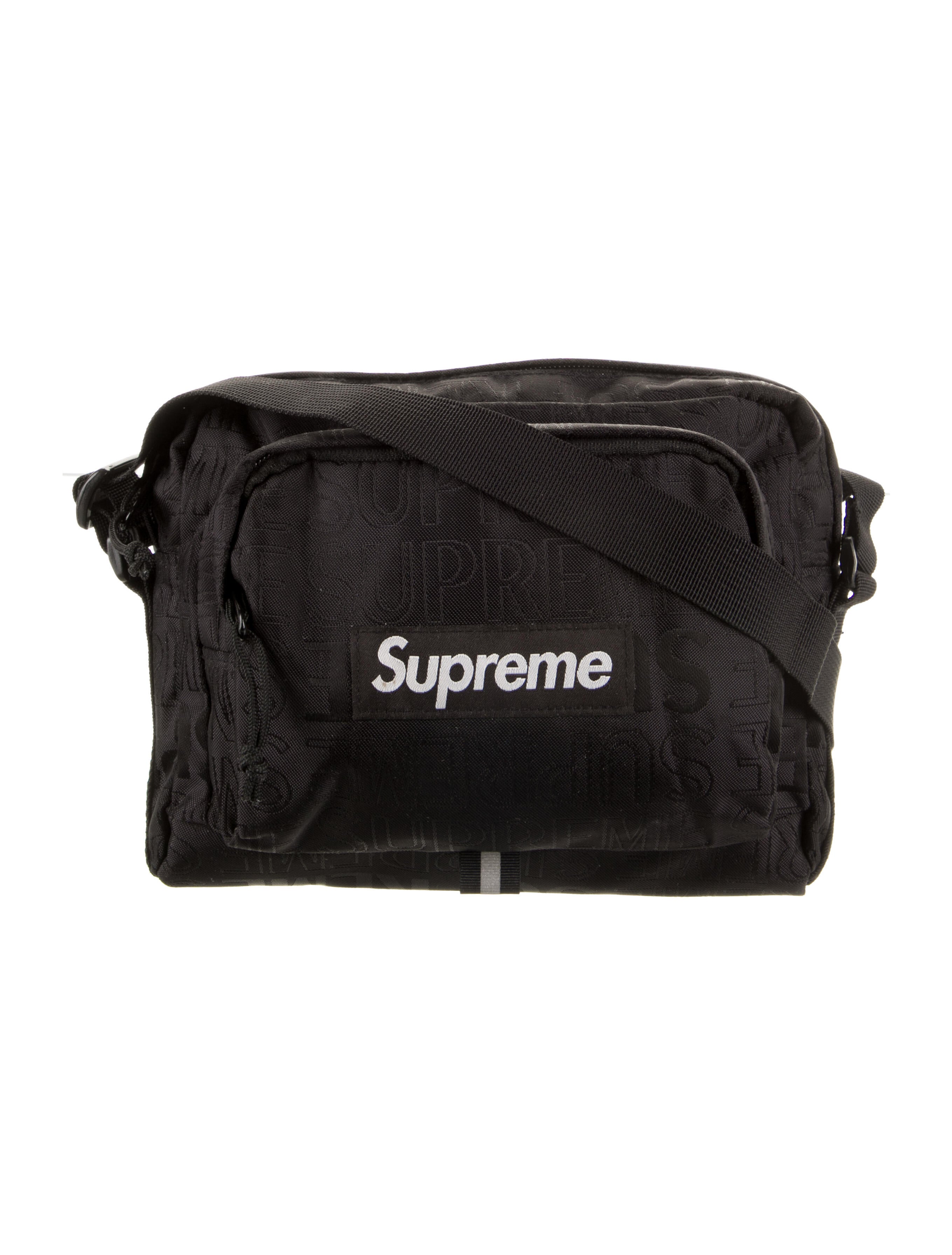 Supreme Logo Shoulder Bag Black Messenger Bags, Bags WSPME63373
