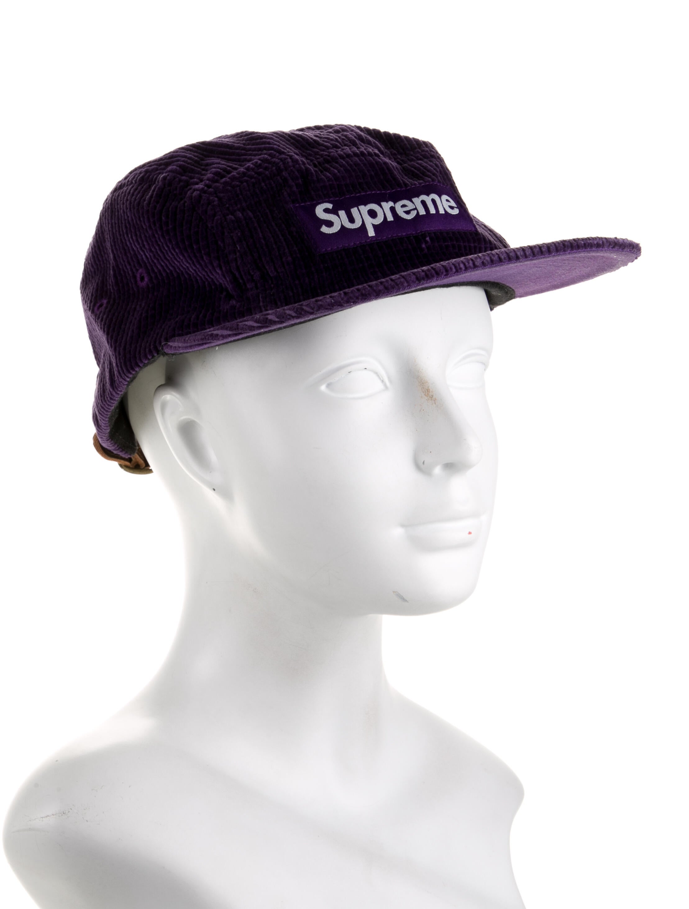 Supreme Corduroy 5-Panel Camp Cap - Purple Hats, Accessories