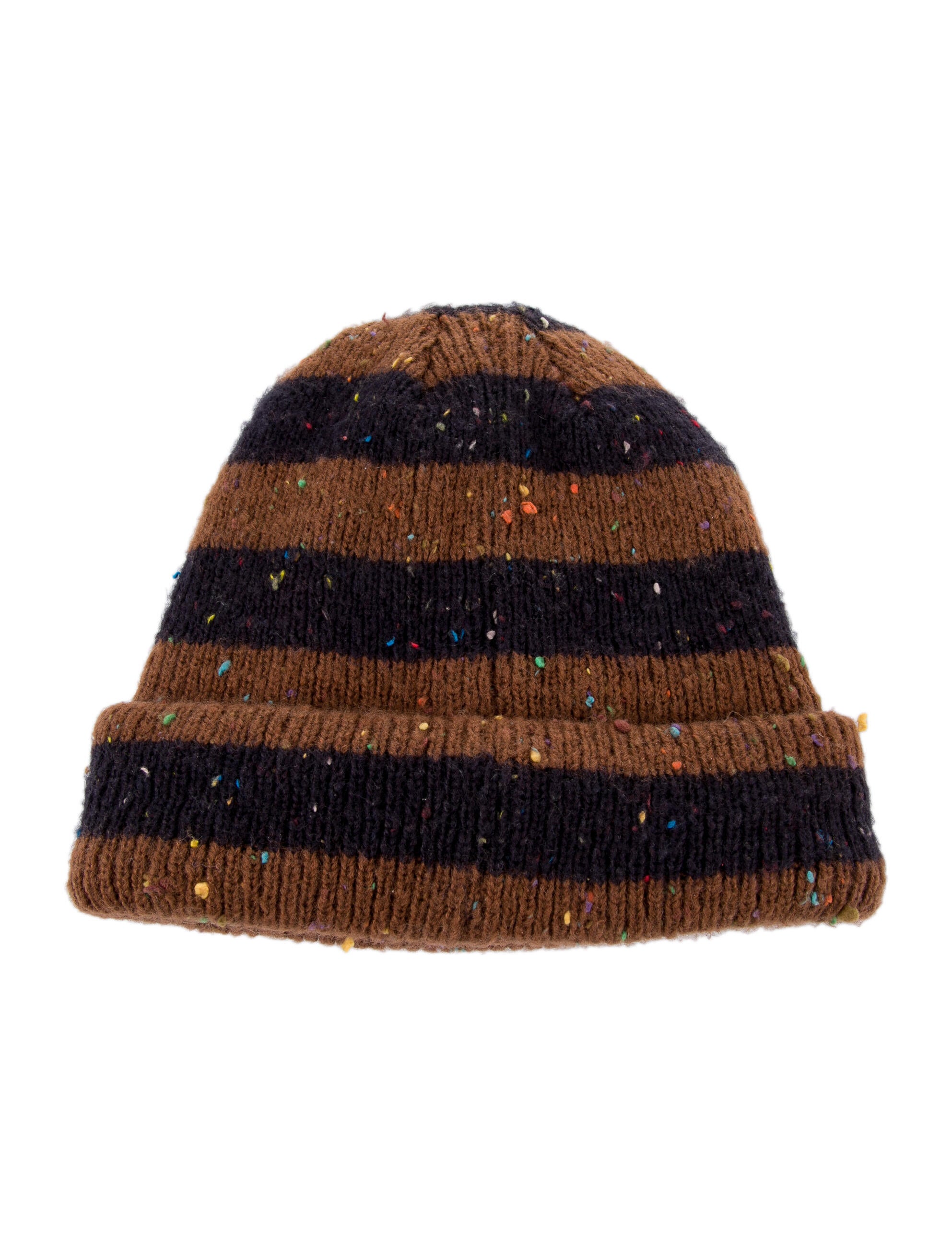 supreme stripe speckle beanie black