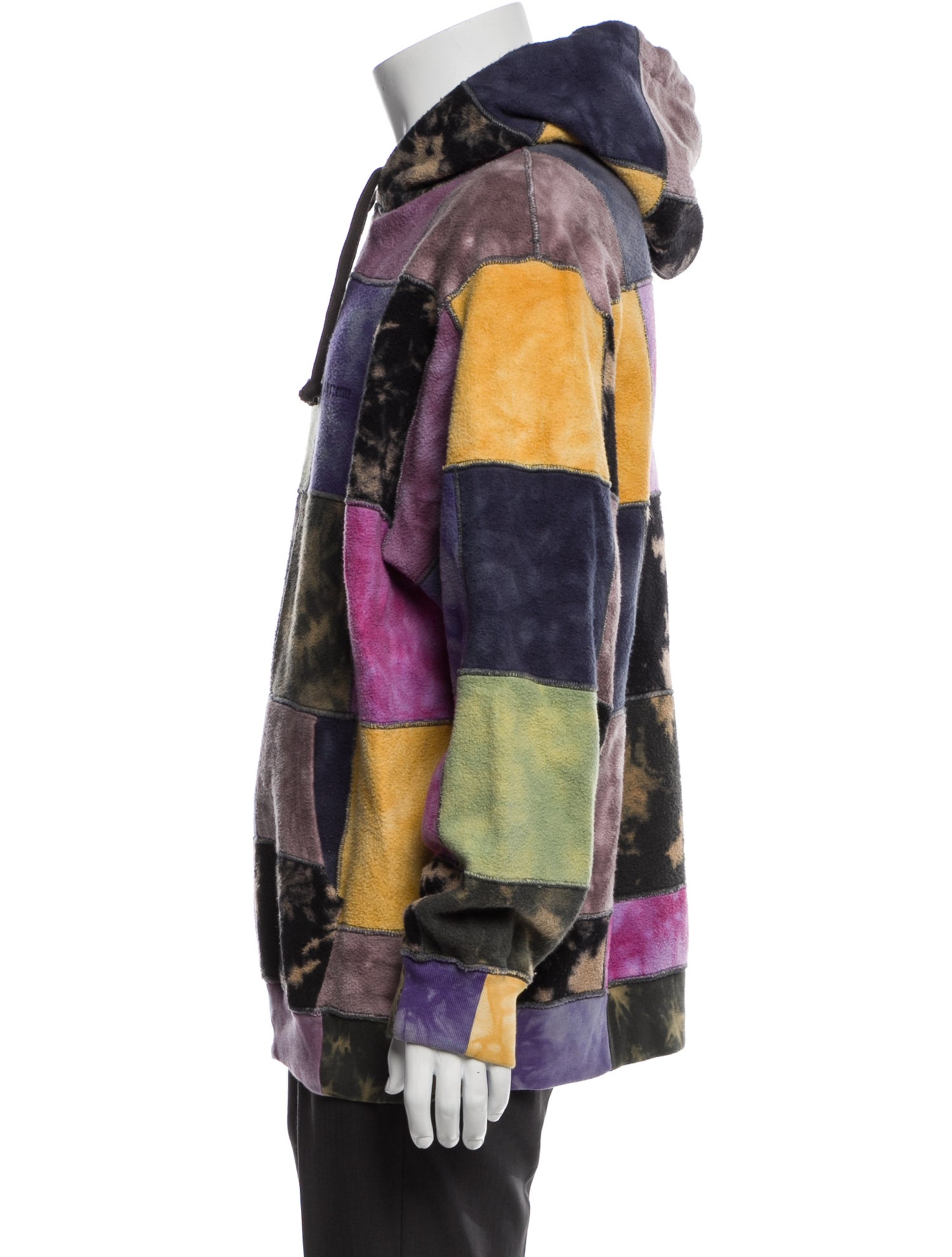 supreme patchwork tie dye hoodie