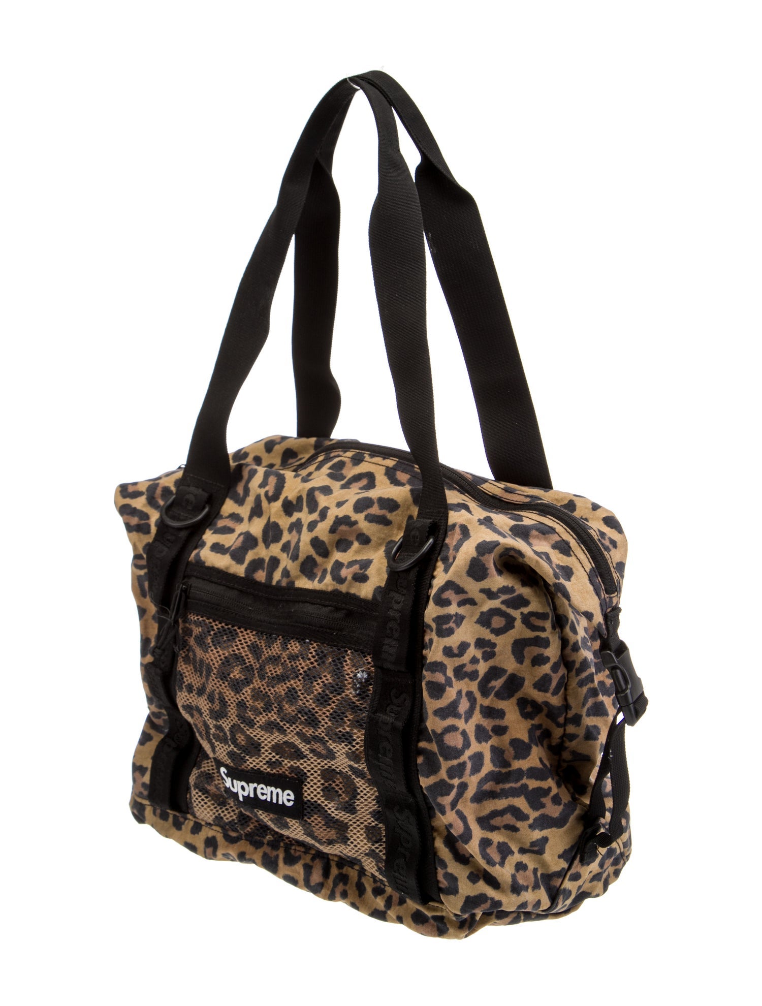 Supreme Leopard Print Zip Tote bag - Brown Totes, Handbags