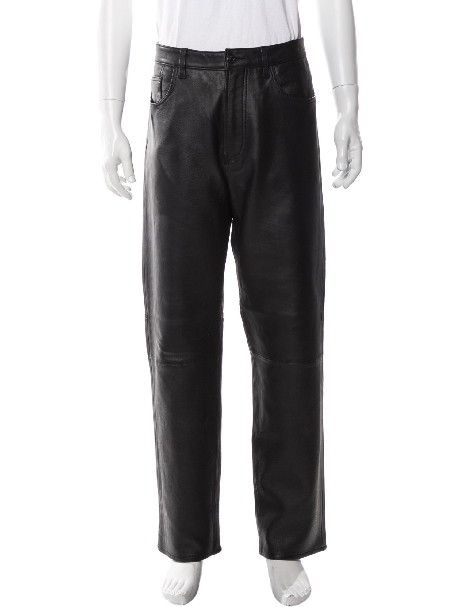 Supreme Lamb Leather Pants - Black, 12