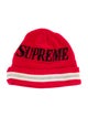 Supreme Red Pattern Logo Beanie
