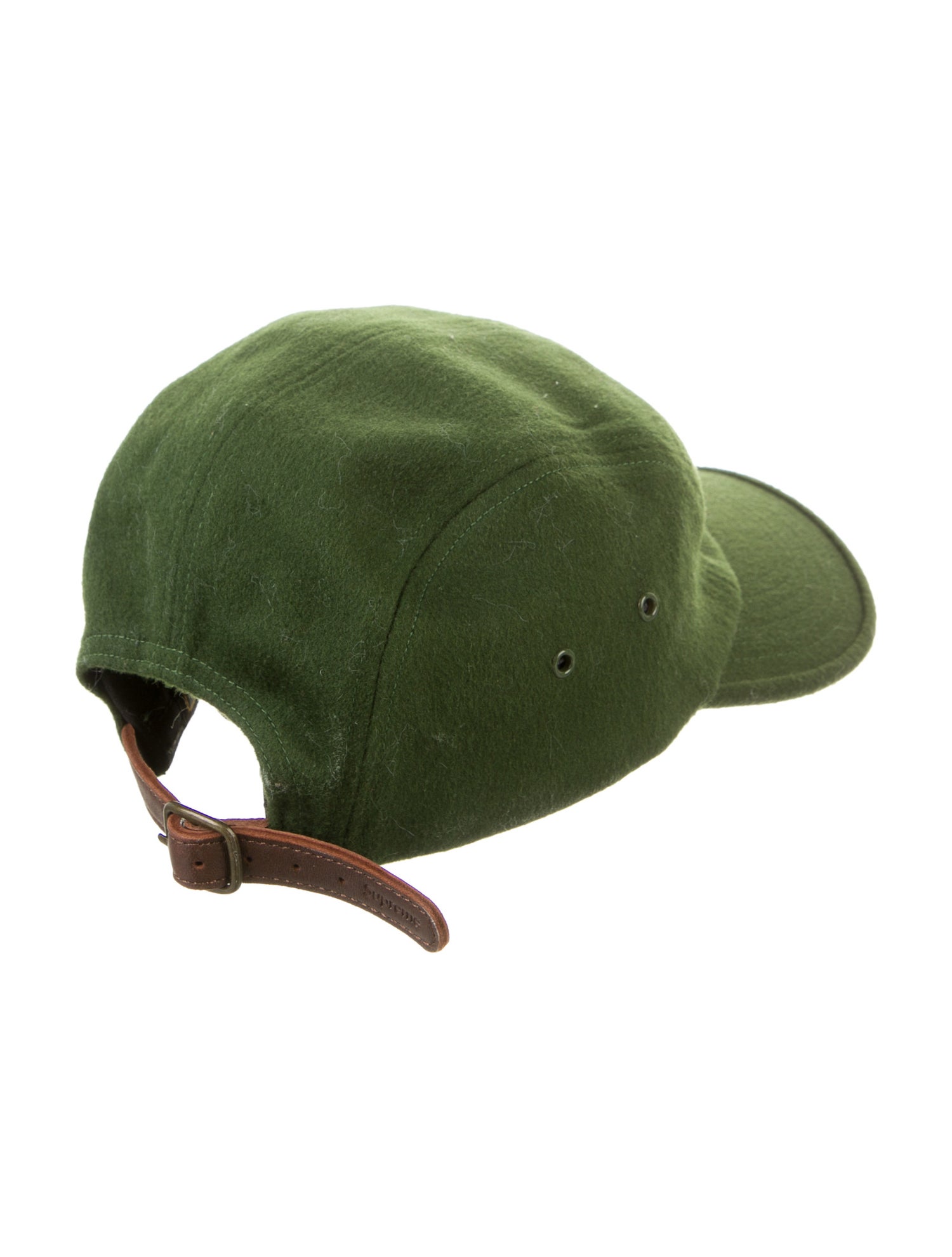 Supreme x Loro Piana Wool Camp Cap - Green Hats, Accessories