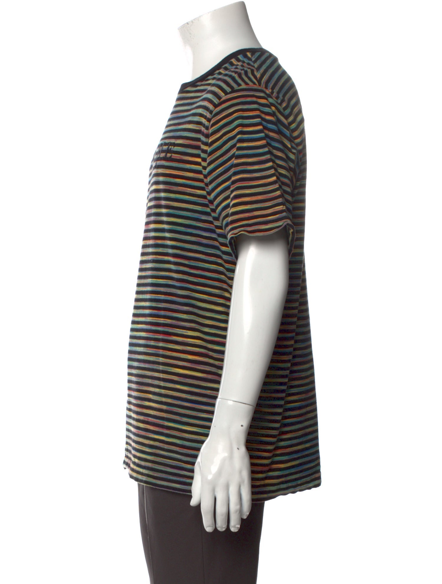 Supreme Static Stripe Striped T-Shirt