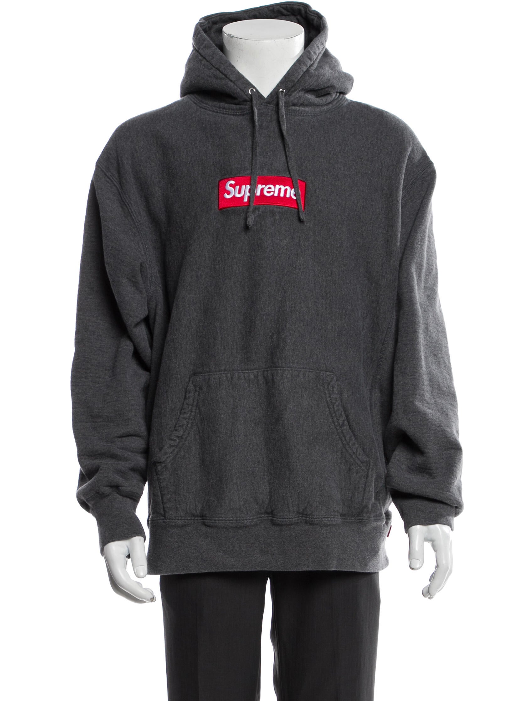 Supreme 2021 Box Logo Hoodie - Grey Sweatshirts & Hoodies 
