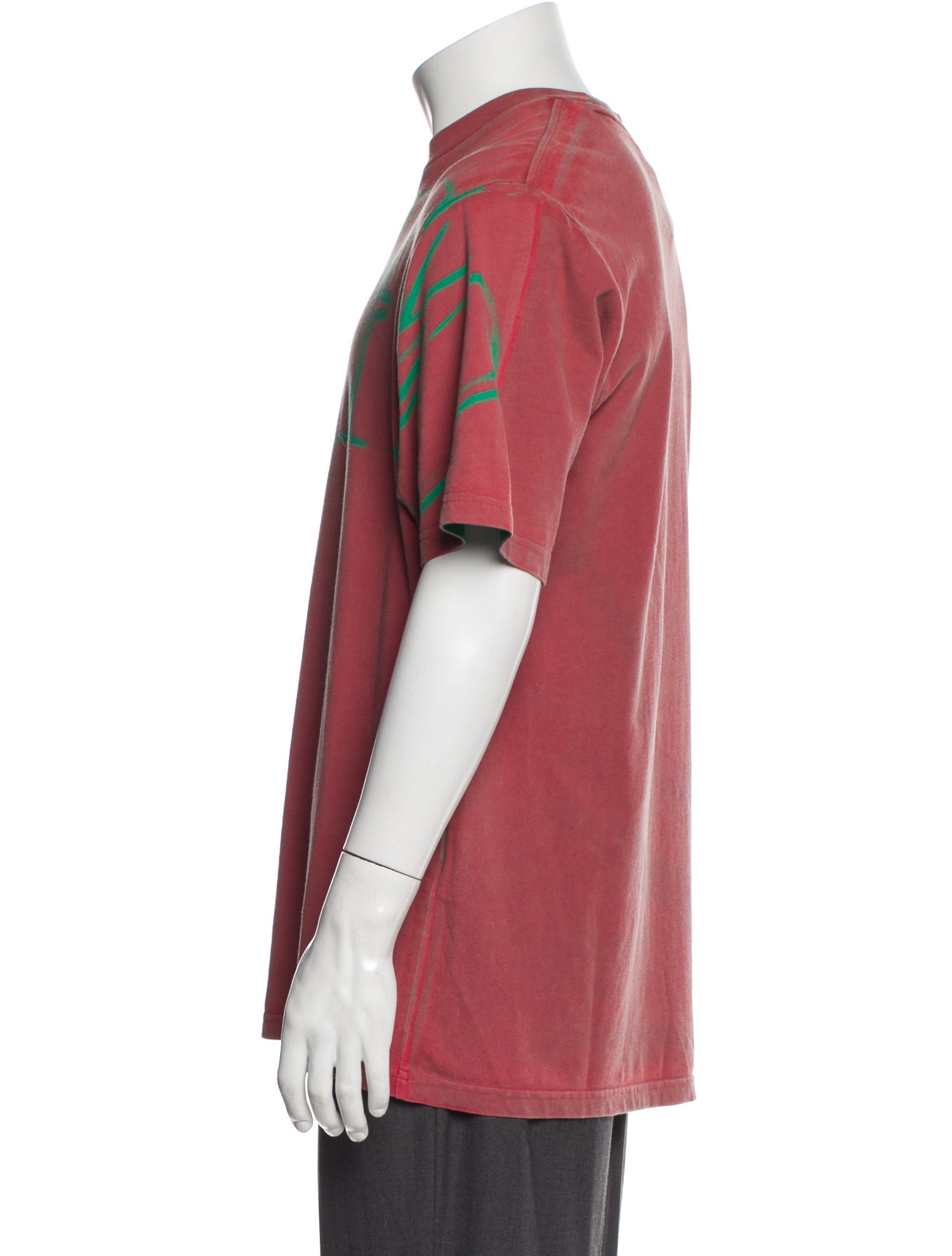 Supreme 2023 Overprint Knockout S/S T-Shirt - Red T-Shirts 