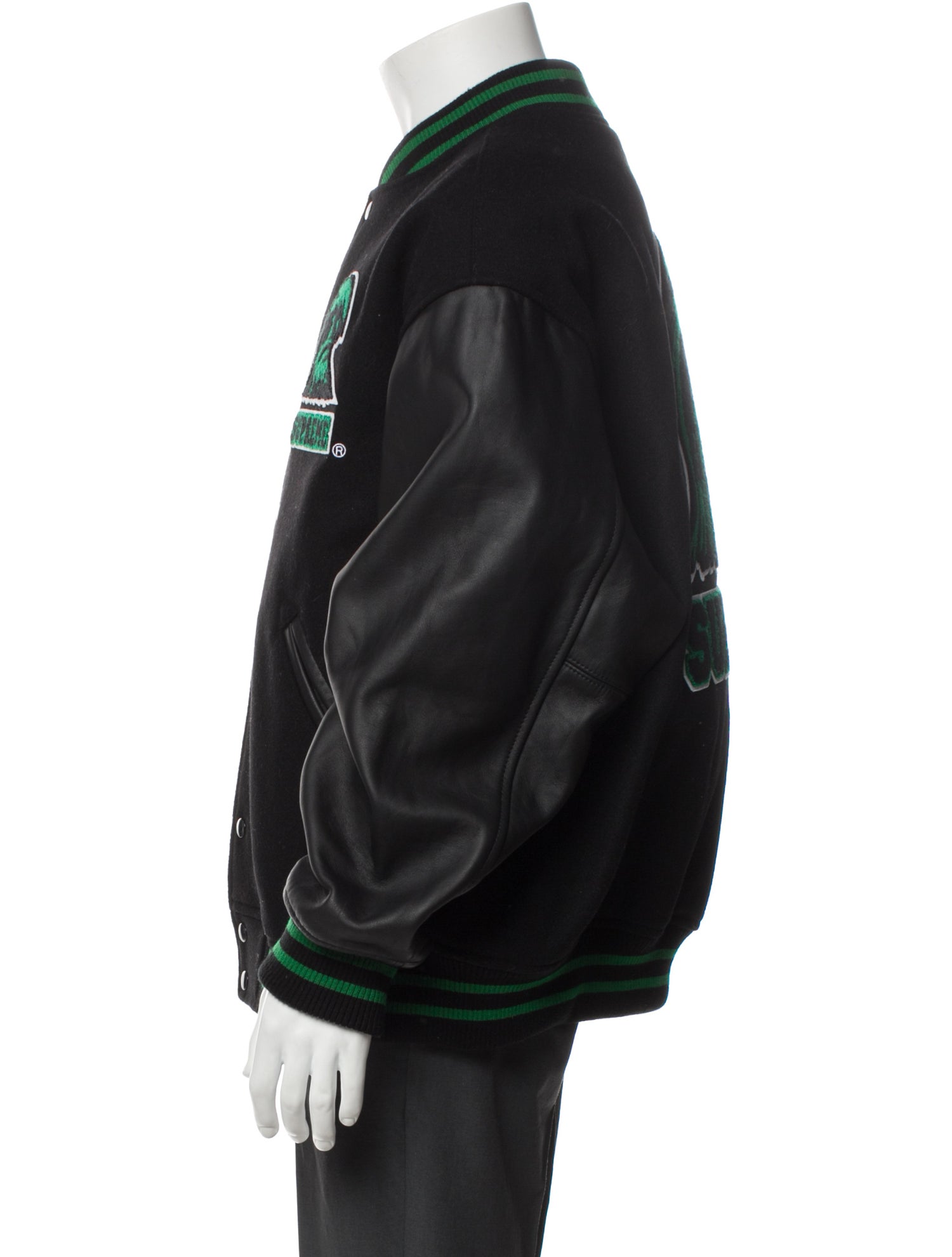 Supreme 2024 Wave Varsity Varsity Jacket - Black Outerwear 