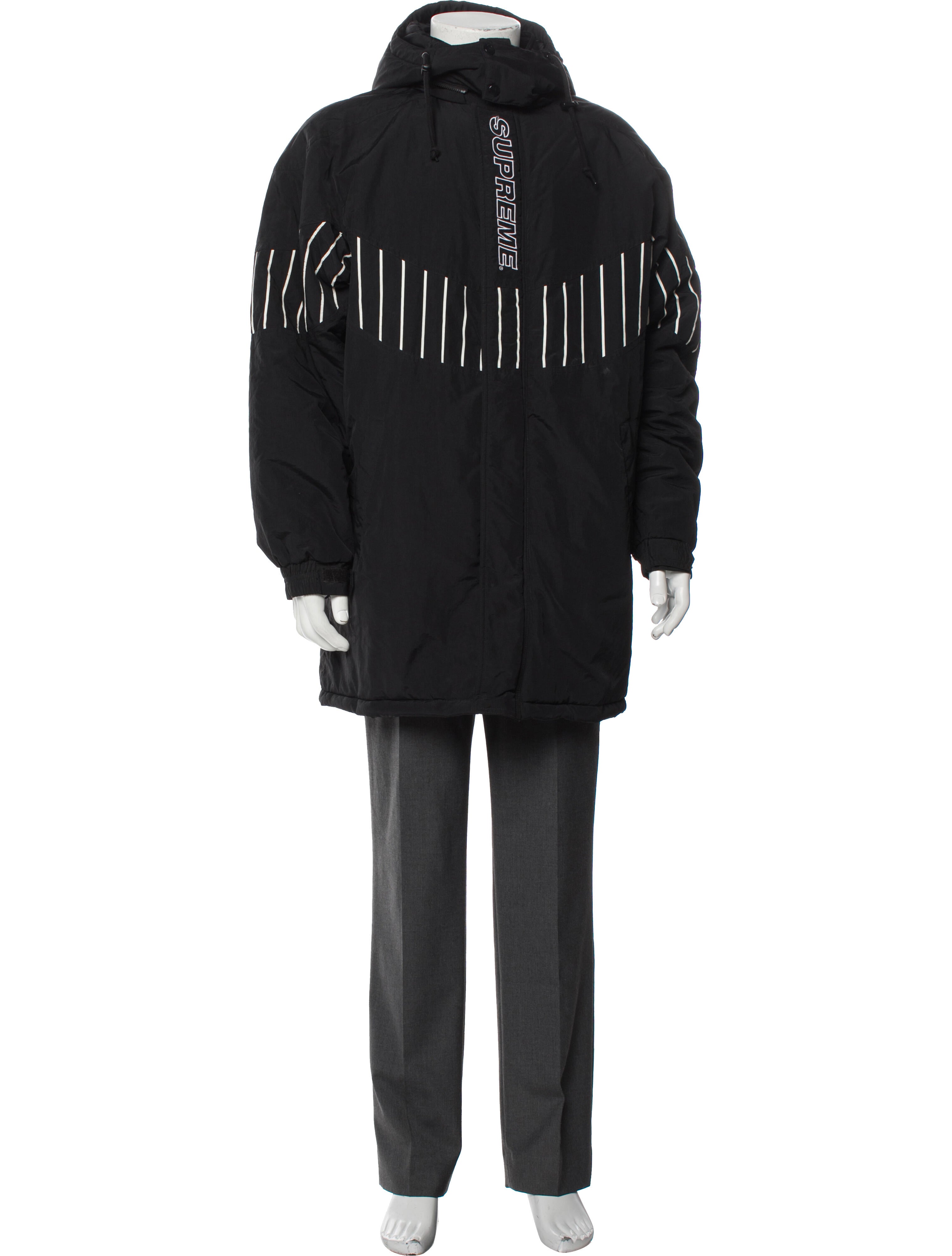 Supreme Pinstripe Panel Sports Parka