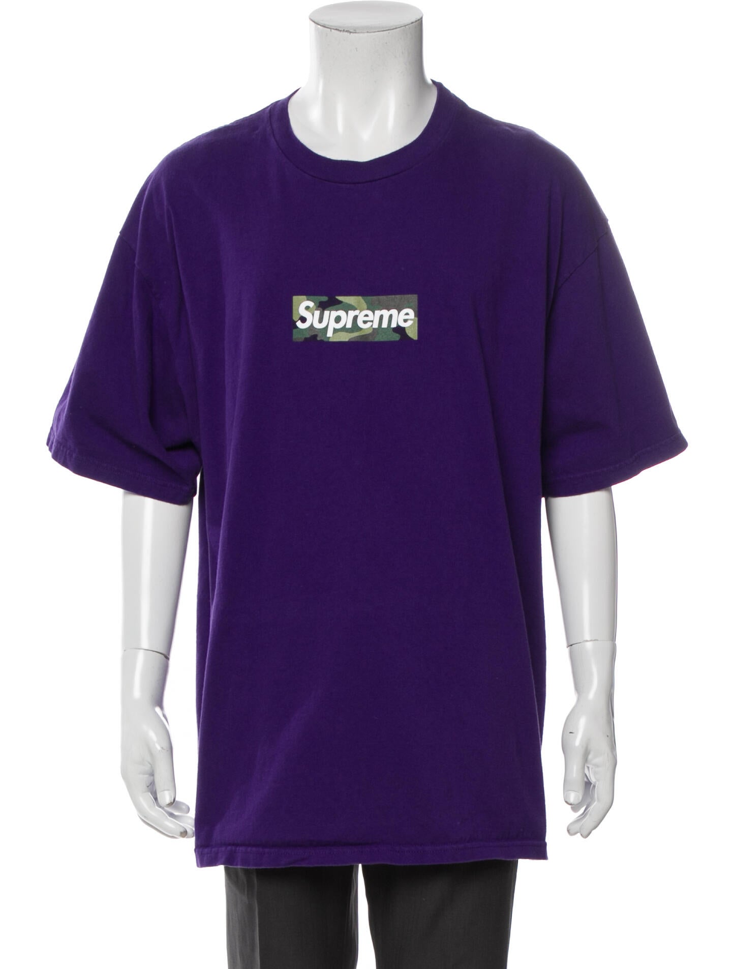 Supreme camo box logo tee puple XL Camo Tee Supreme Purple Box Logo Tee Supreme Camo Box Logo T-shirt