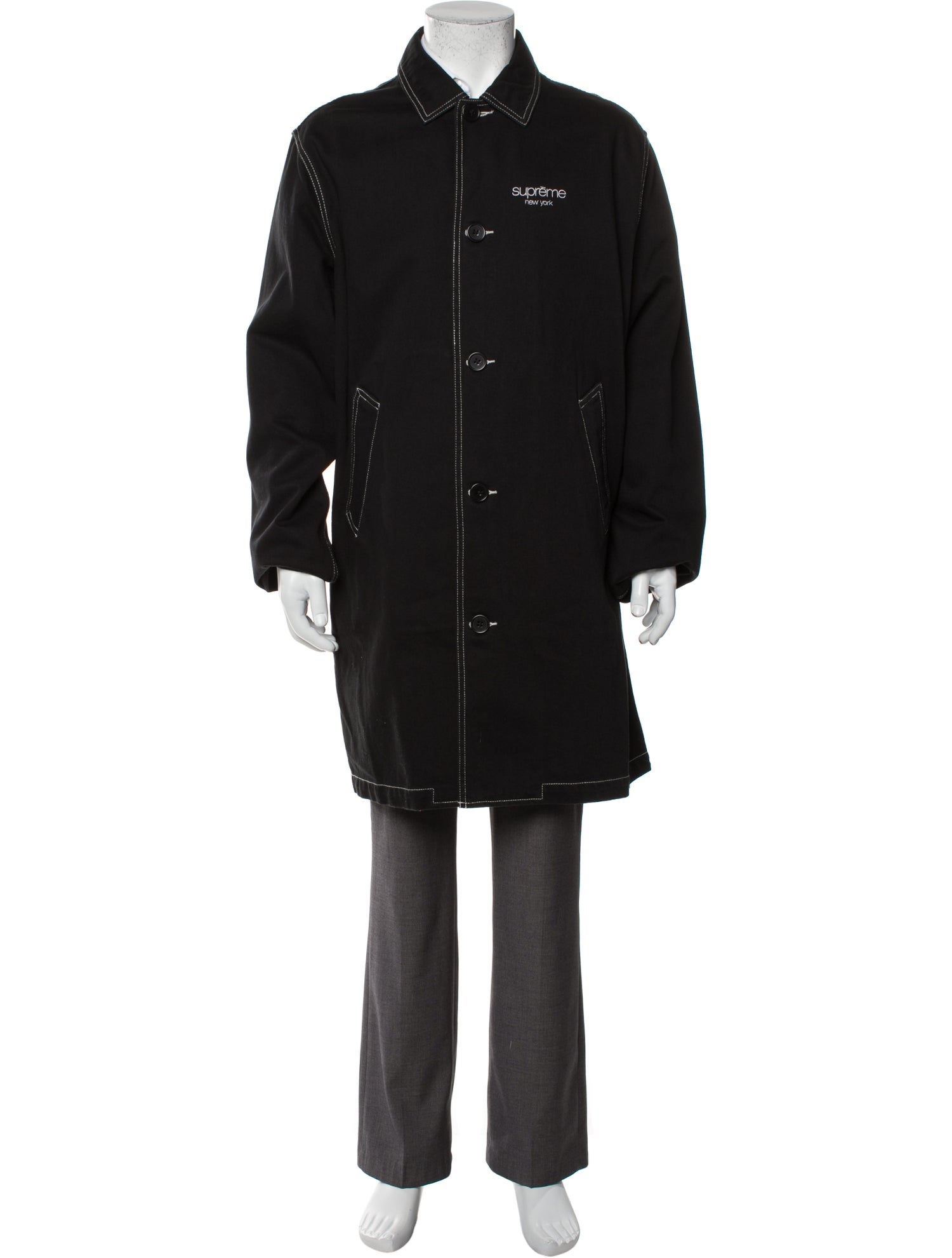 supreme Washed Work Trench Coat