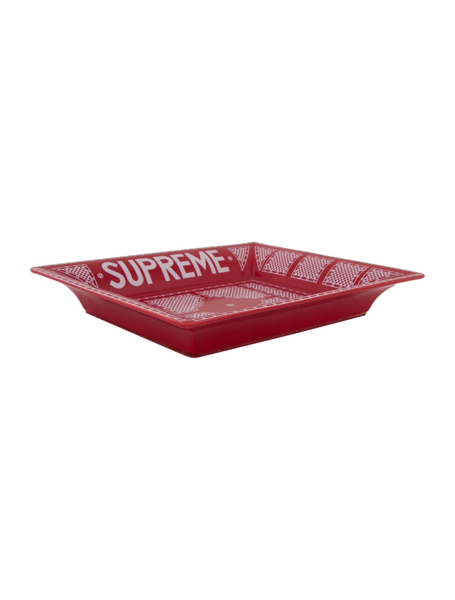 Supreme Ceramic Valet Tray - Red Decorative Accents, Decor  