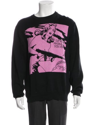 Supreme Problem Solver Graphic Print Pullover