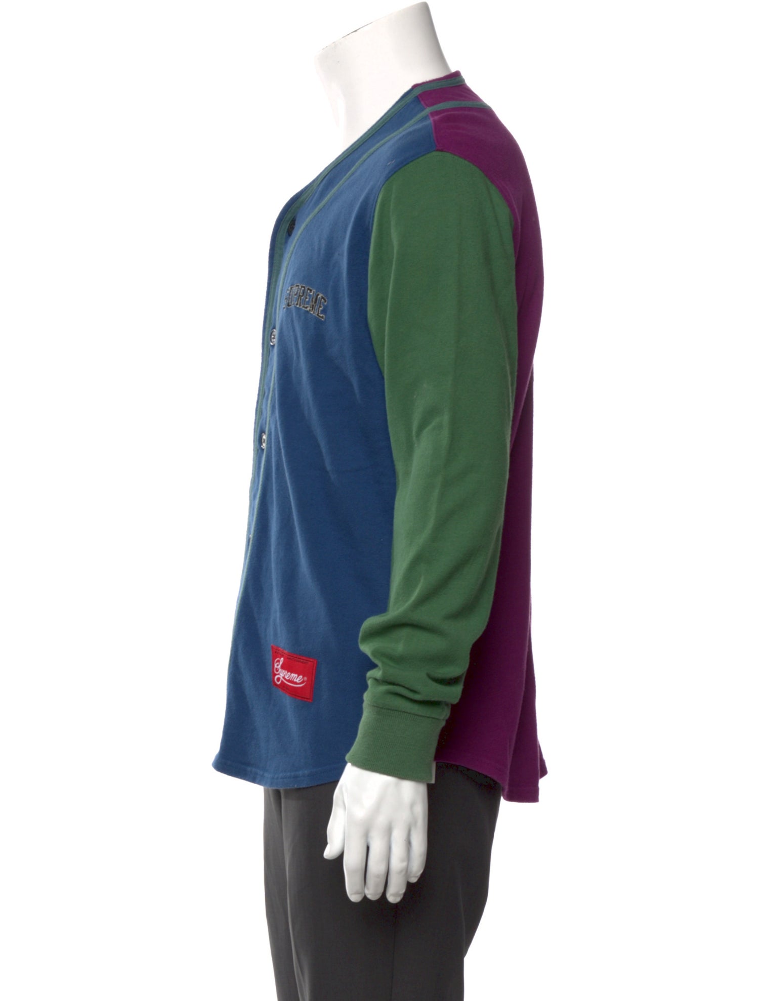 Baseball Tee Supreme Color Blocked Baseball Top Supreme Color