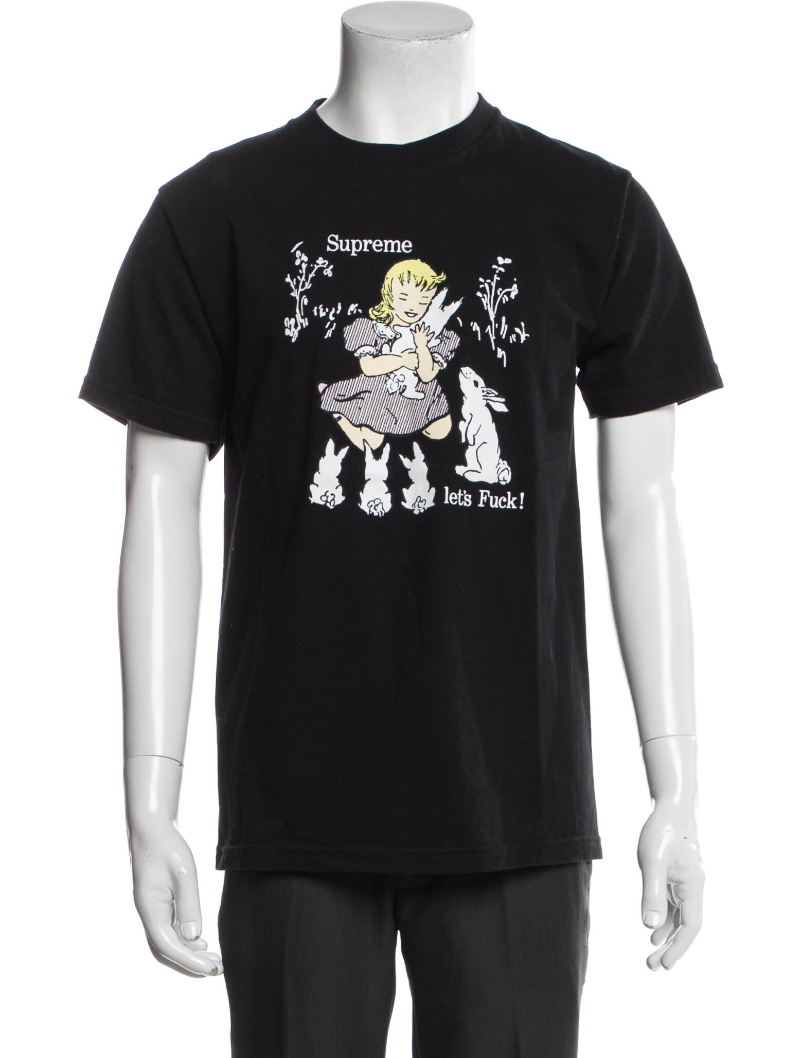 Supreme 2016 Lets Fuck T-Shirt - Black T-Shirts, Clothing