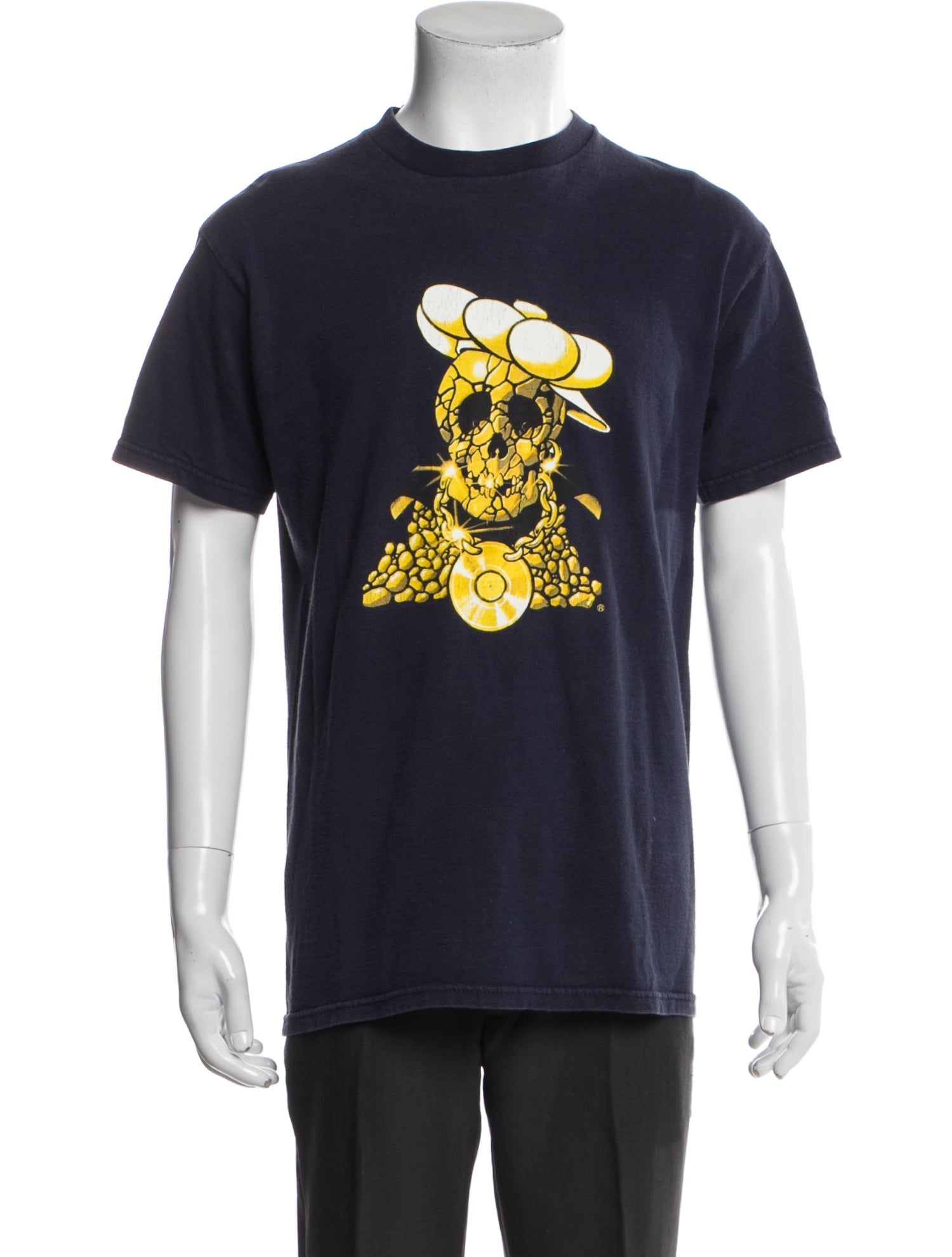 Supreme 2001 Ultimate Breaks And Beats Skull T-Shirt - Blue T 