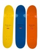 Supreme Set of 3 Jeff Koons Monkey Train Skateboard Decks