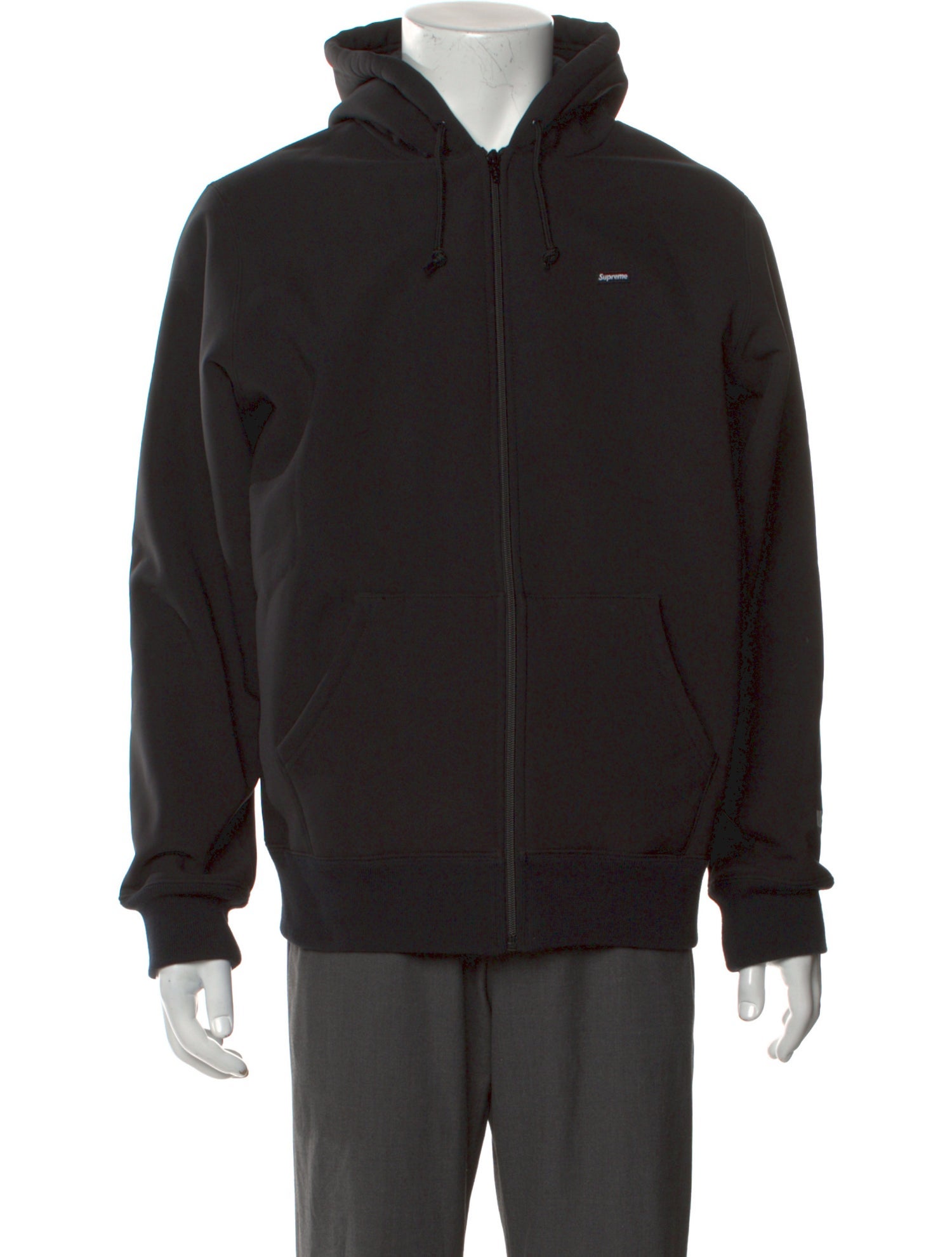 Supreme 2024 Windstopper Zip Up Hoodie - Black Sweatshirts