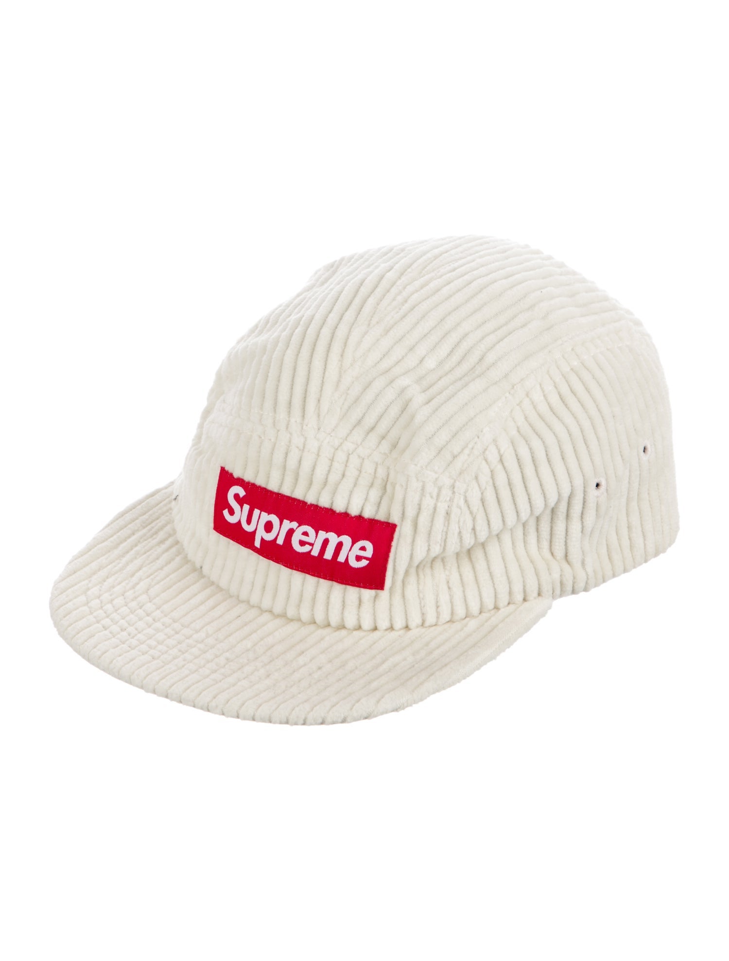 Supreme Corduroy Camp Cap - White Hats, Accessories