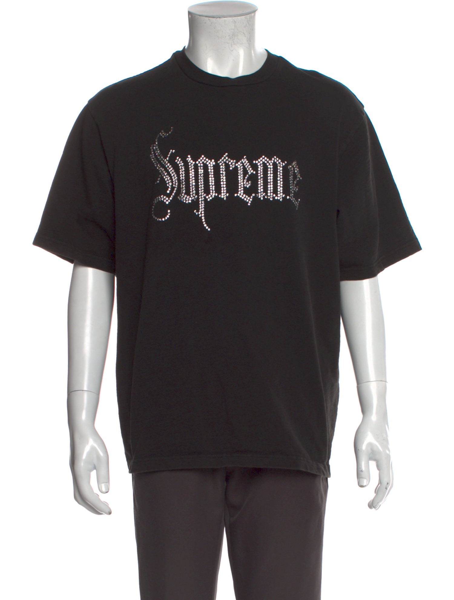 Supreme 2024 Rhinestone S/S T-Shirt - Black T-Shirts Supreme 2024 Rhinestone S/S T-Shirt - Black T-Shirts