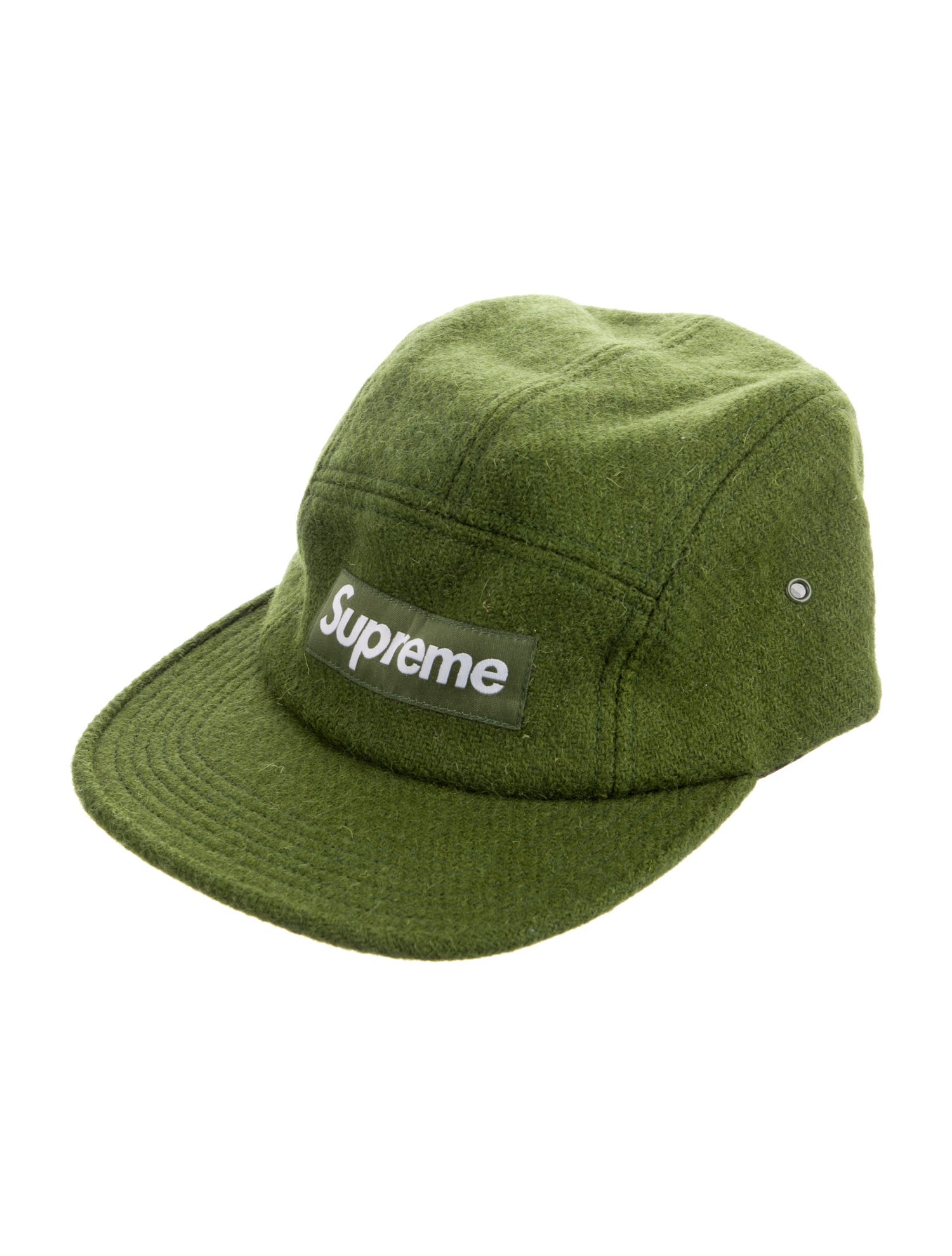 Supreme x Harris Tweed Box Logo Camp Hat - Green Hats, Accessories 