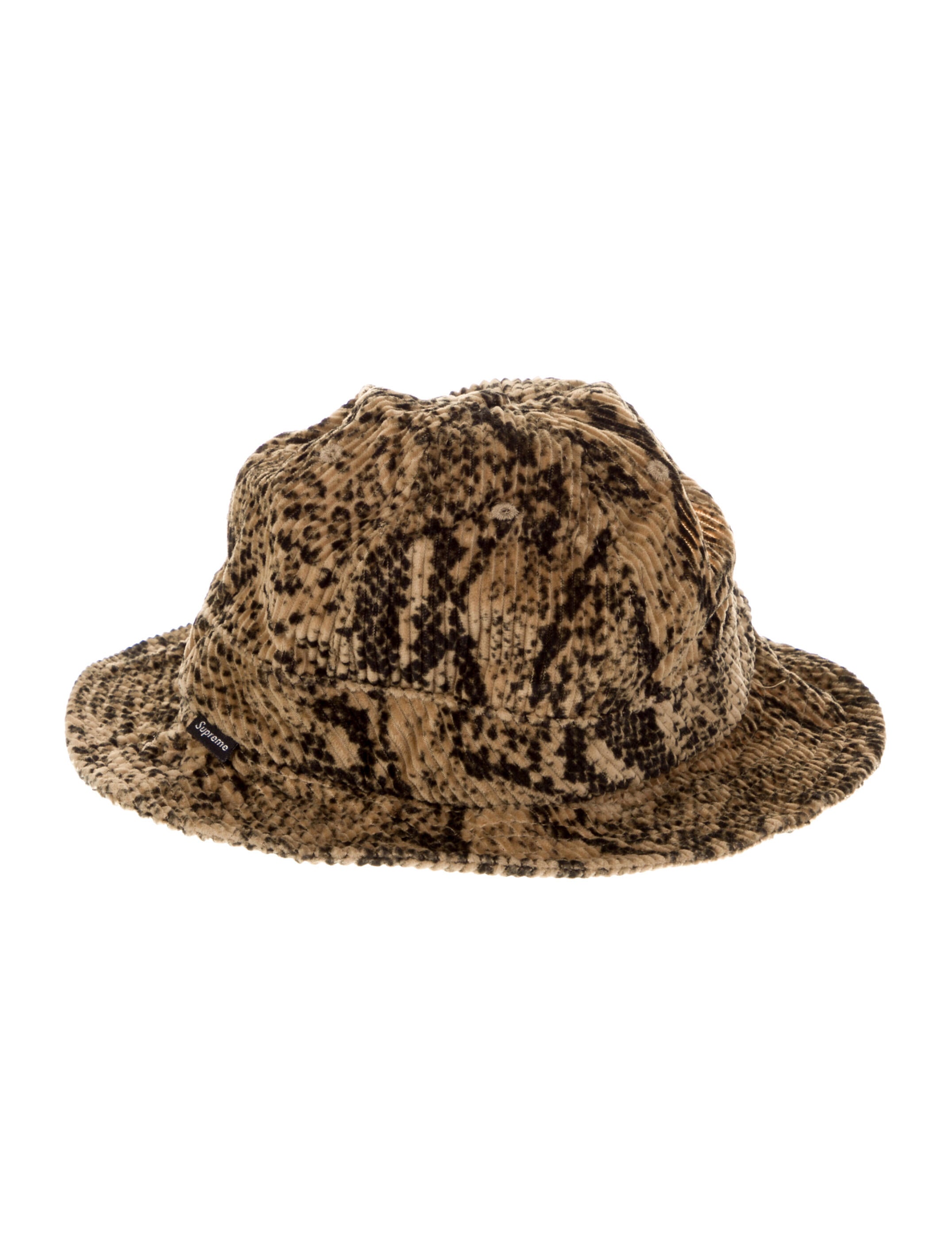 Supreme Snakeskin Corduroy Bell Hat (FW20) - $54