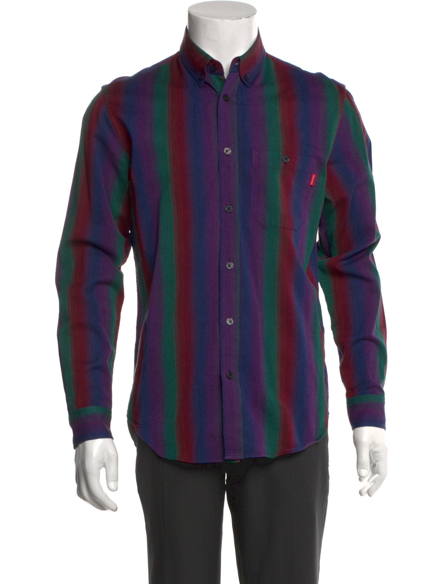 Supreme Striped Long Sleeve Shirt