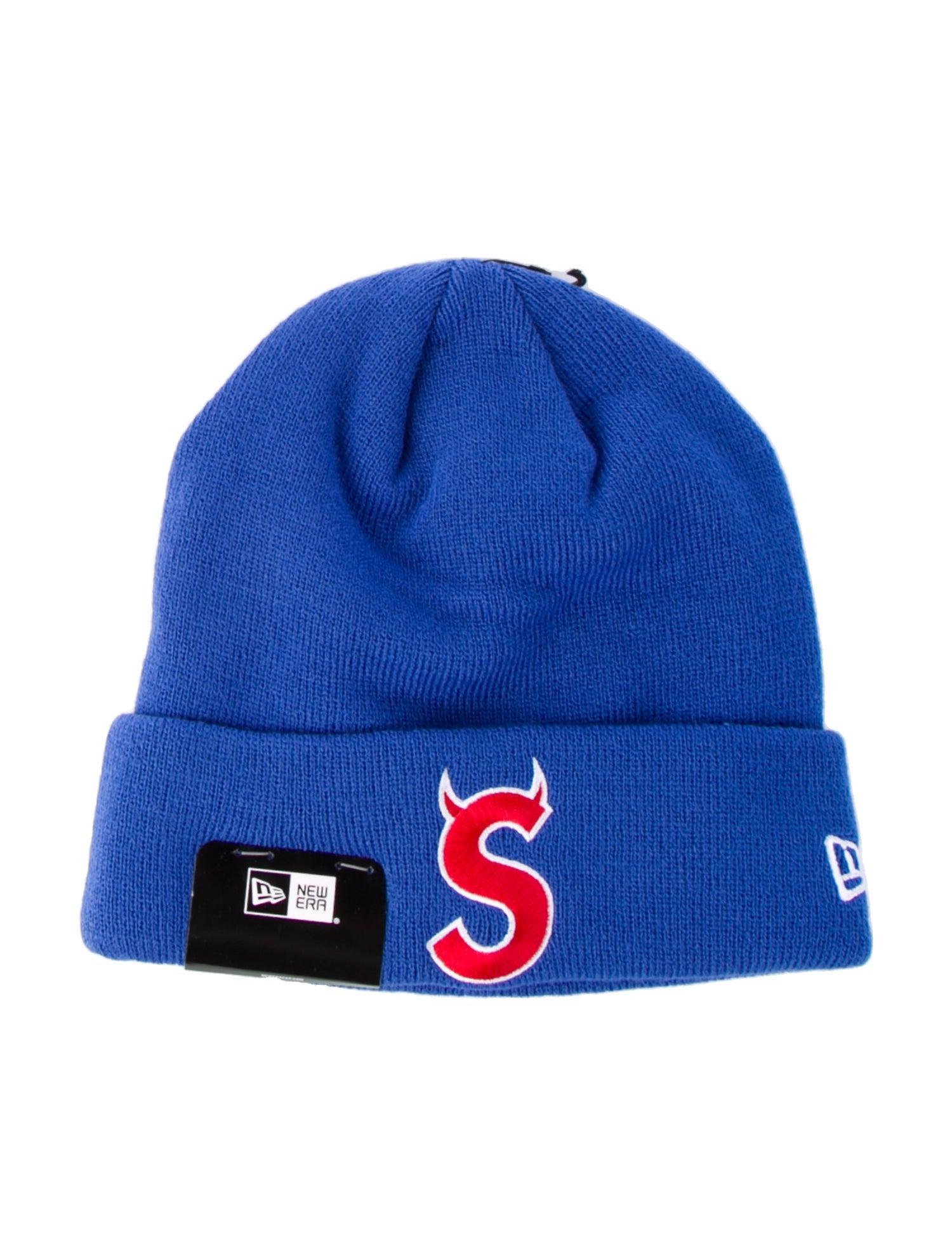 supreme New Era® S Logo Beanie Blue Supreme New Era S Logo Beanie (FW22) - $40