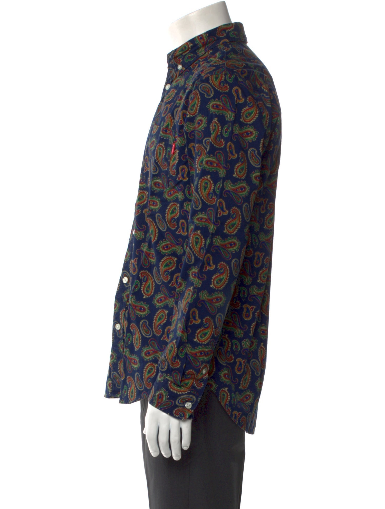 Supreme Paisley Print Long Sleeve Shirt