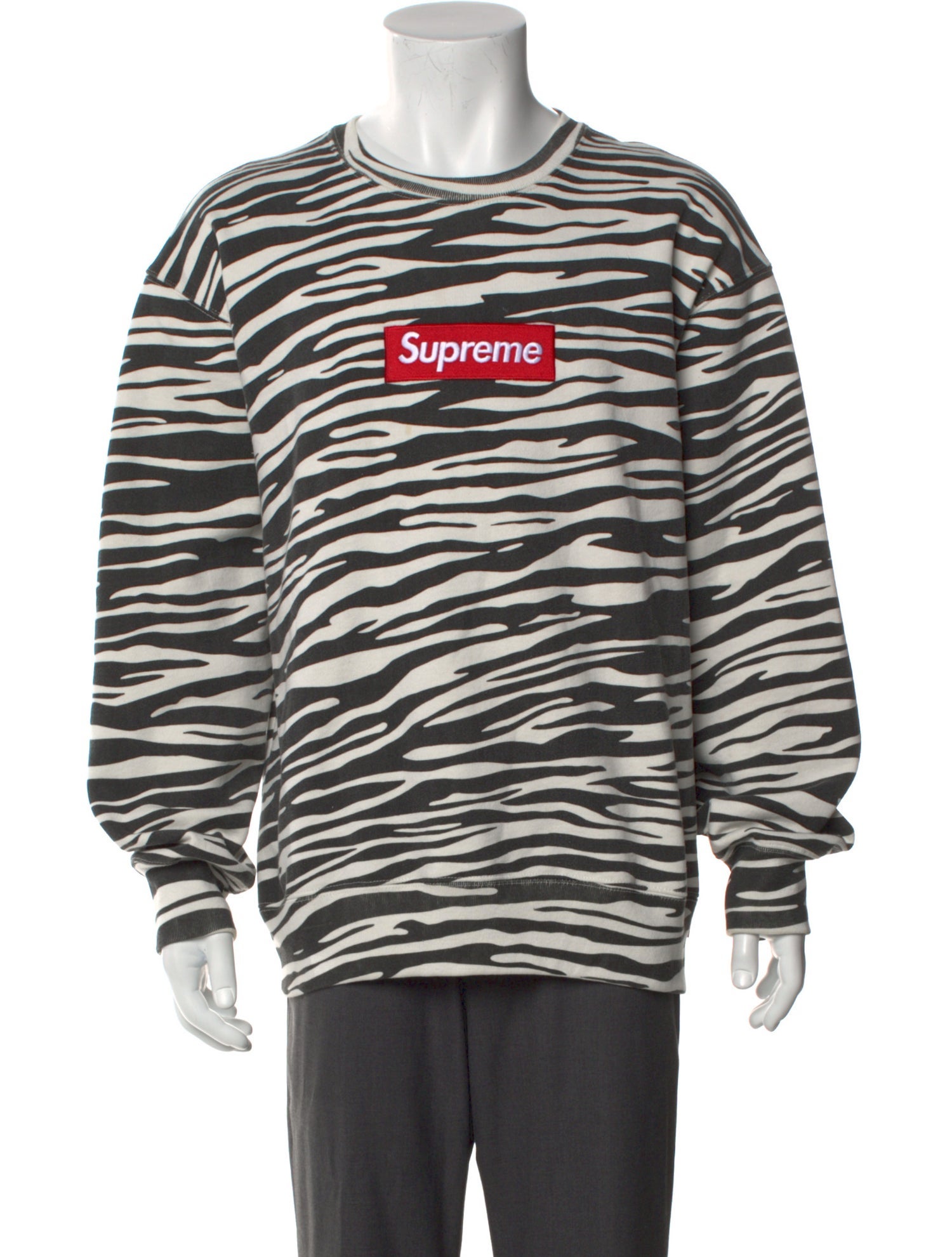 Supreme Striped Crew Neck Pullover