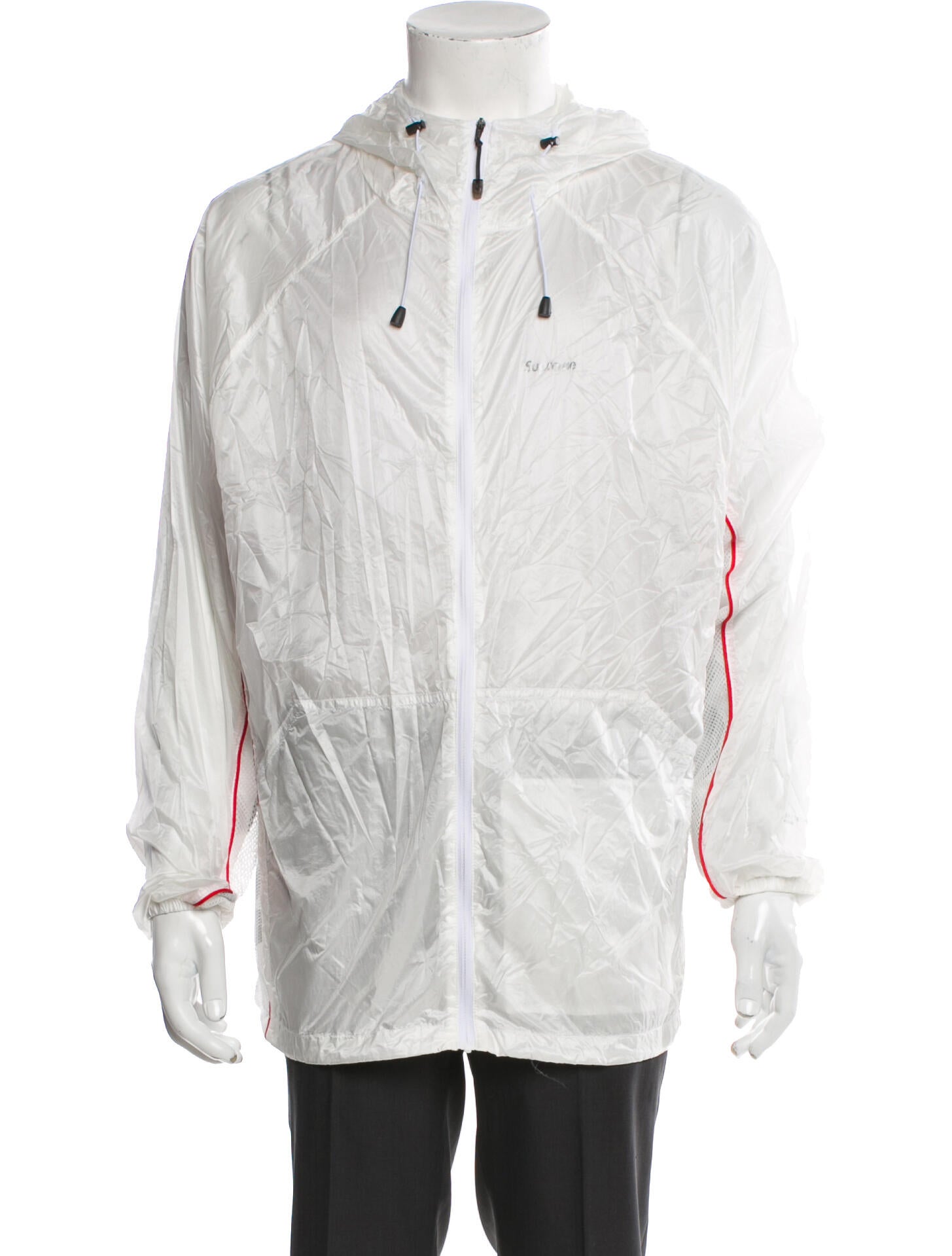 Supreme 2022 Ripstop Hooded Windshell Windbreaker - White  