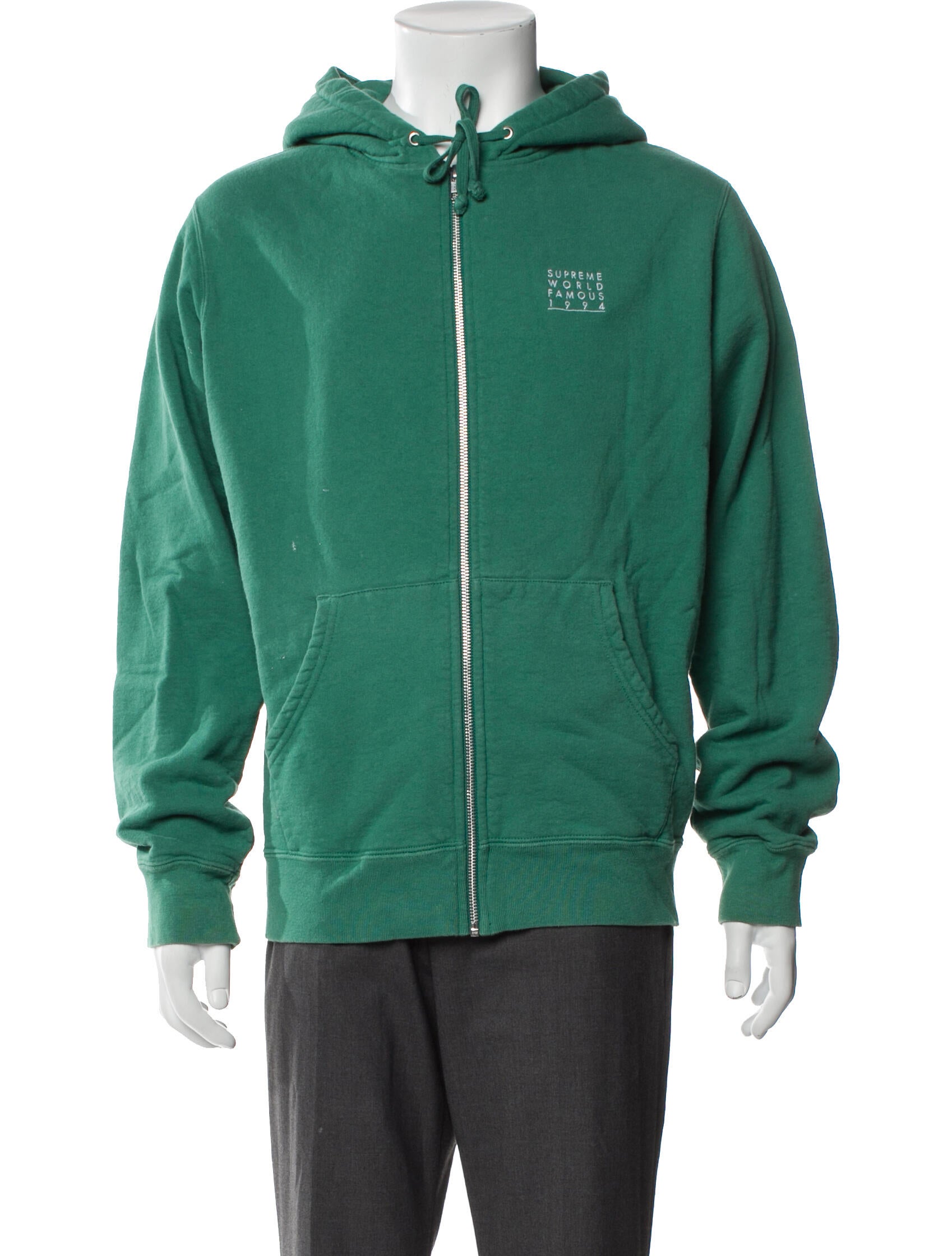 Supreme 2018 World Famous Zip Up Hoodie