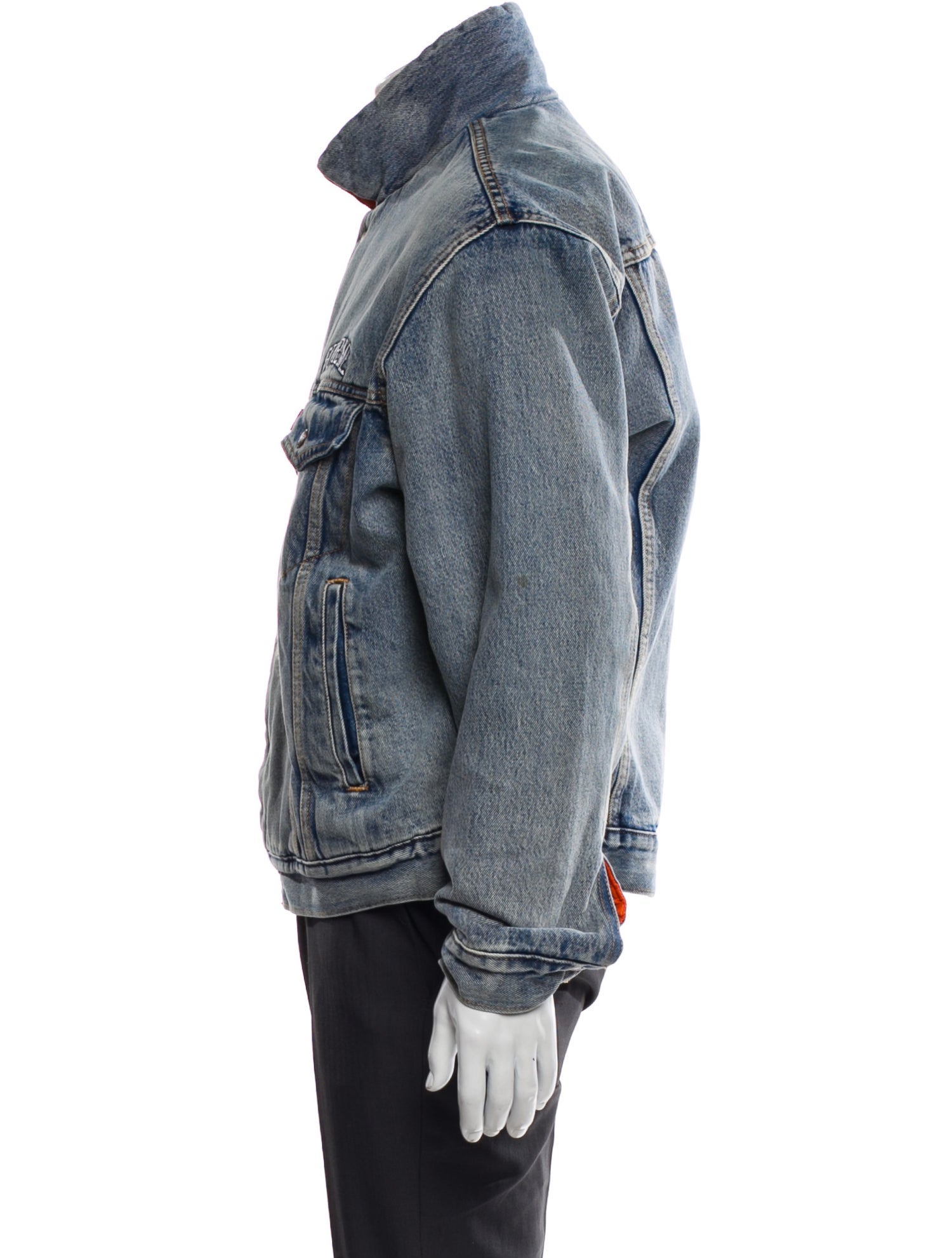 Supreme x Levi's Nylon Reversible Graphic Print Denim Jacket