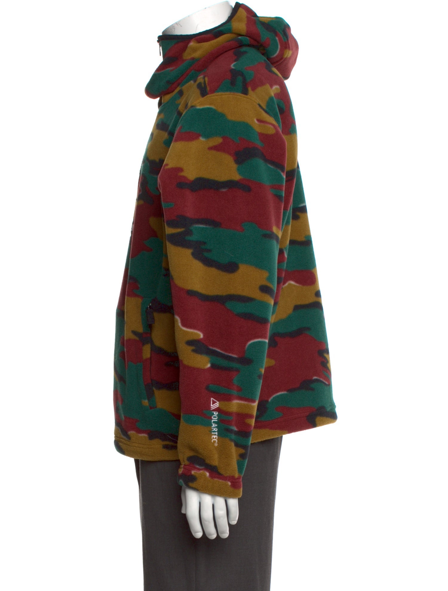 Supreme 2023 Camo Polartec Facemask Half Zip Hoodie