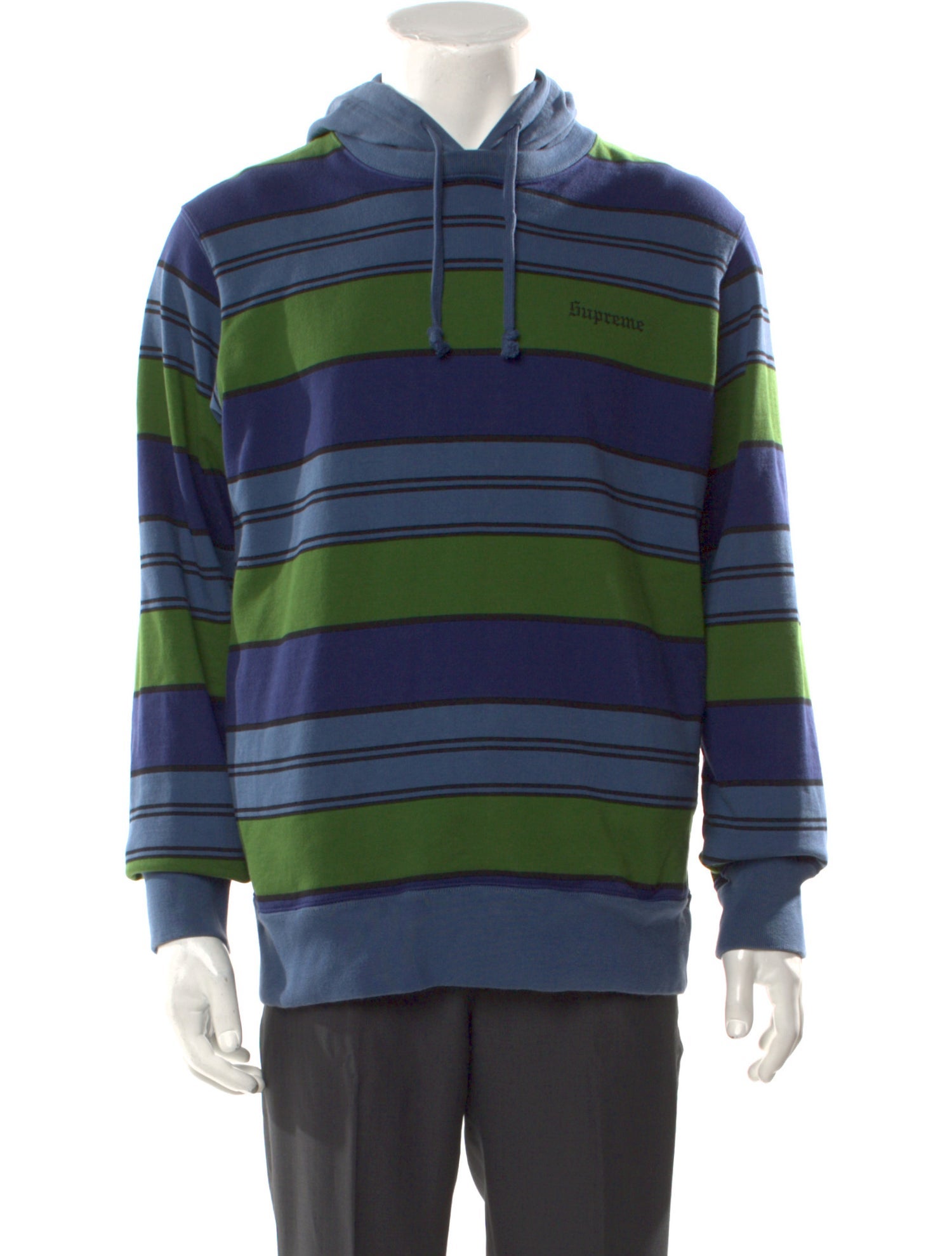 Supreme 2017 Striped Hoodie