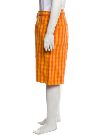 Supreme Plaid Print Flat Front Shorts