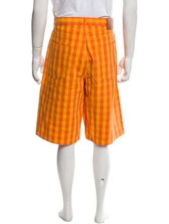Supreme Plaid Print Flat Front Shorts