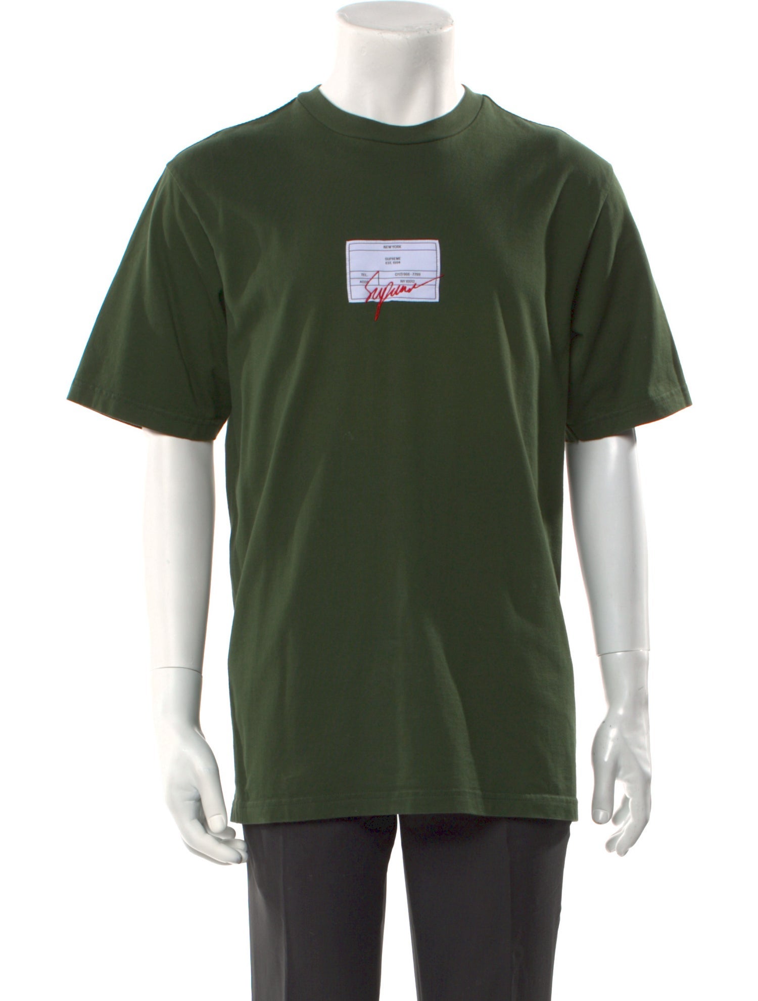 Supreme Signature Logo Graphic Print T-Shirt