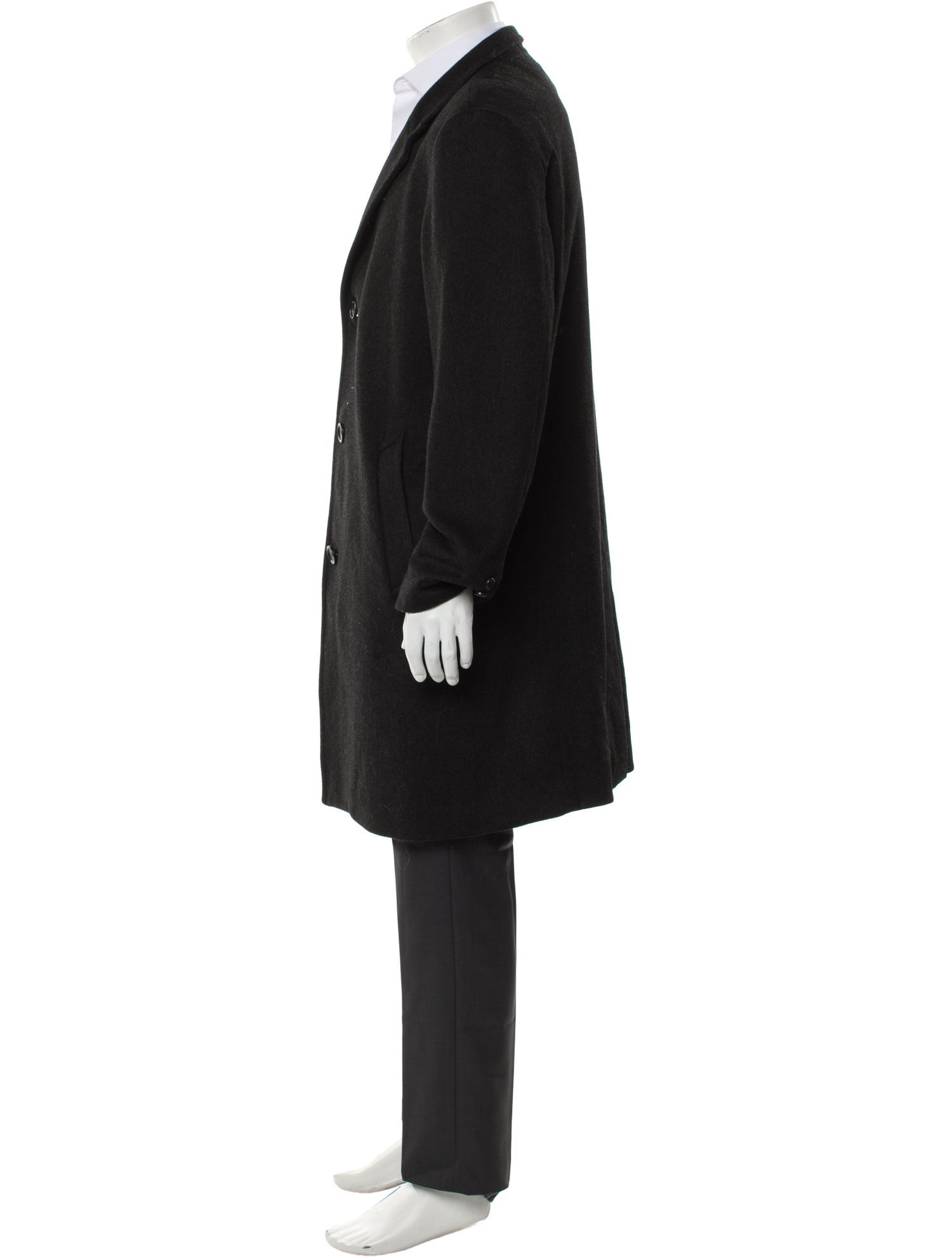 Supreme x Loro Piana Wool Overcoat - Black Outerwear, Clothing