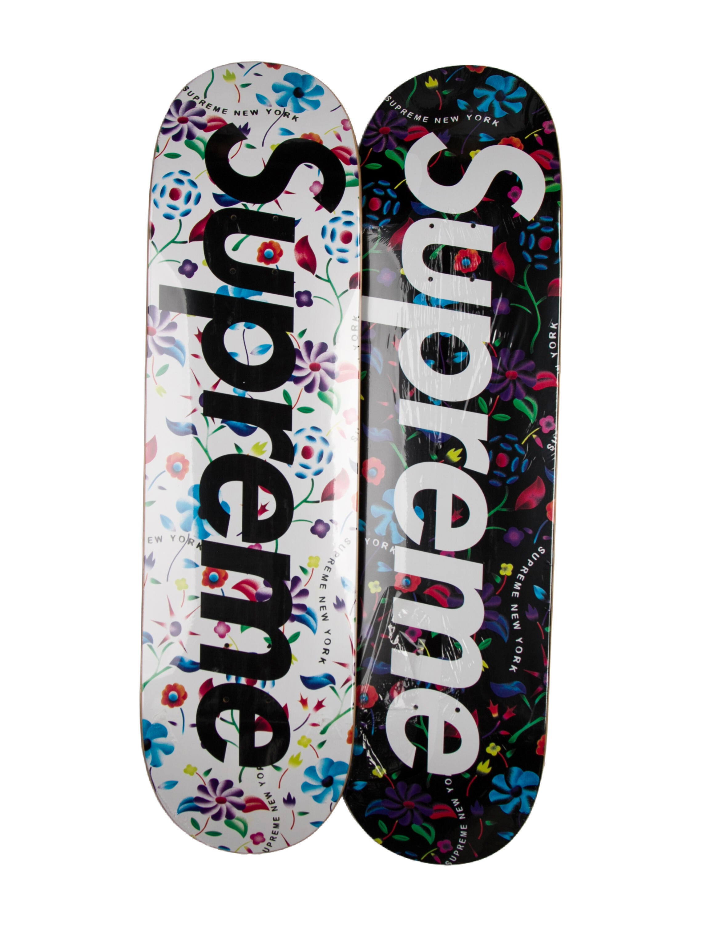 Supreme Airbrushed Floral Skateboard Decks