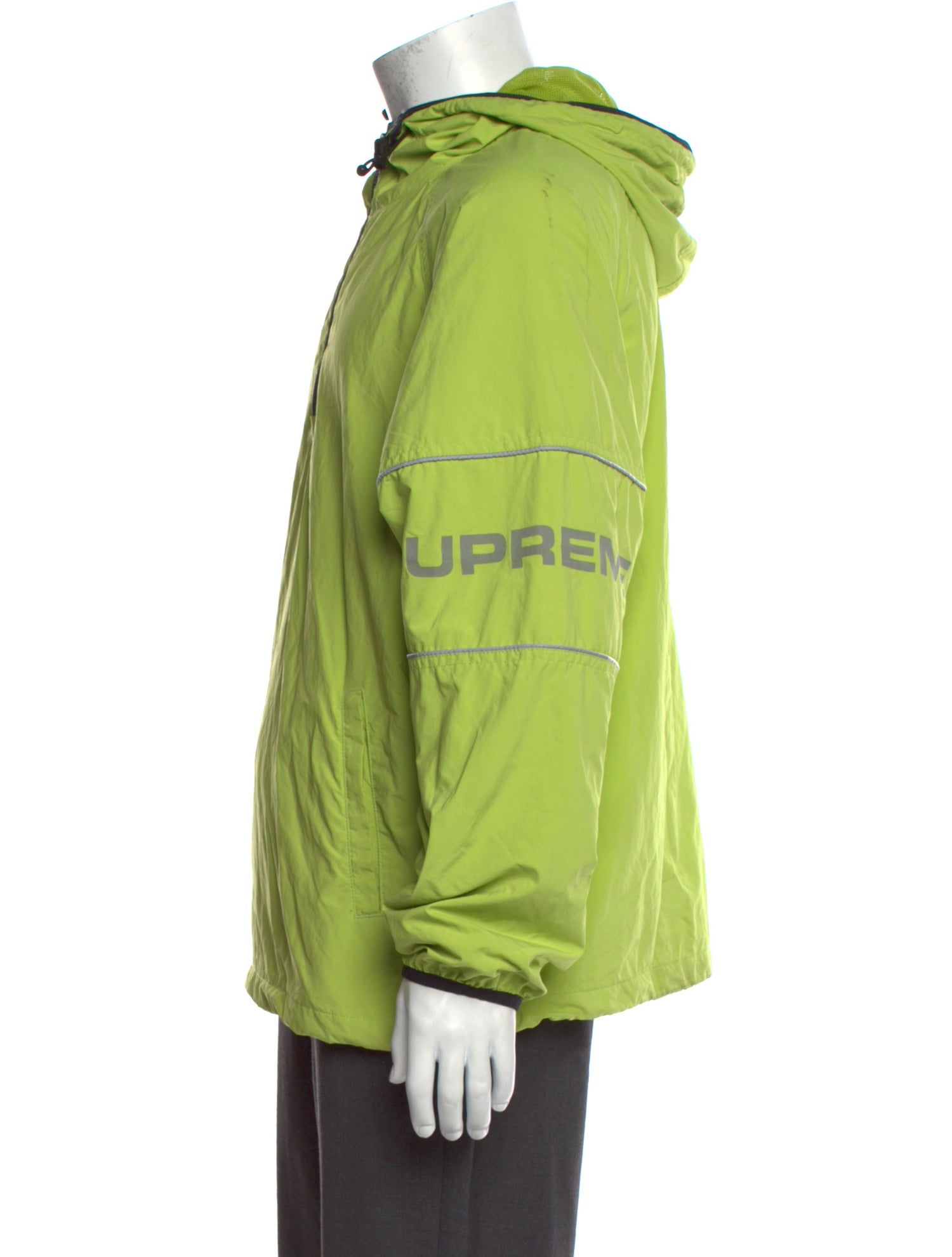 Supreme Logo Ripstop Hooded Pullover Graphic Print Hoodie