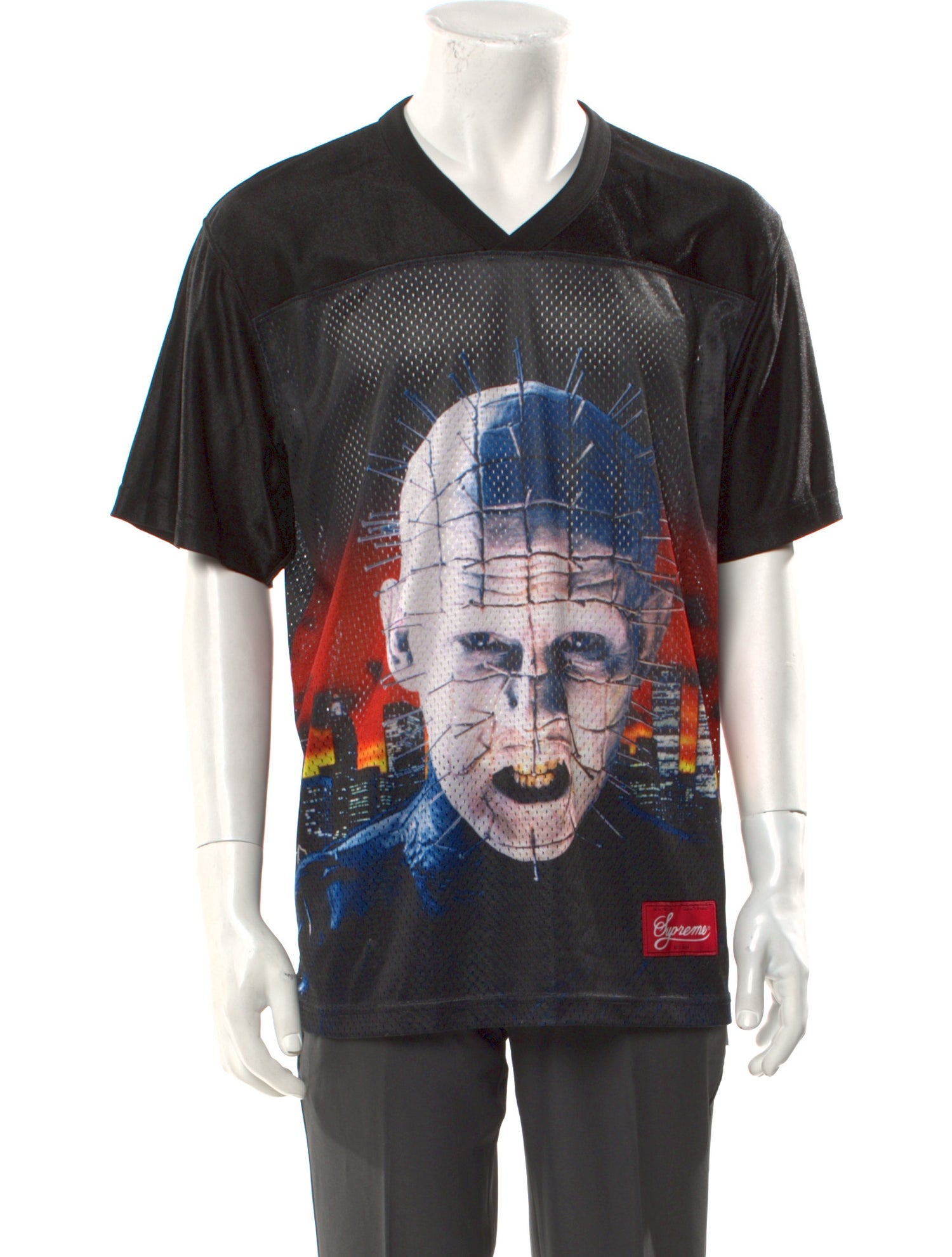 Supreme 2018 Hellraiser Football Jersey T-Shirt