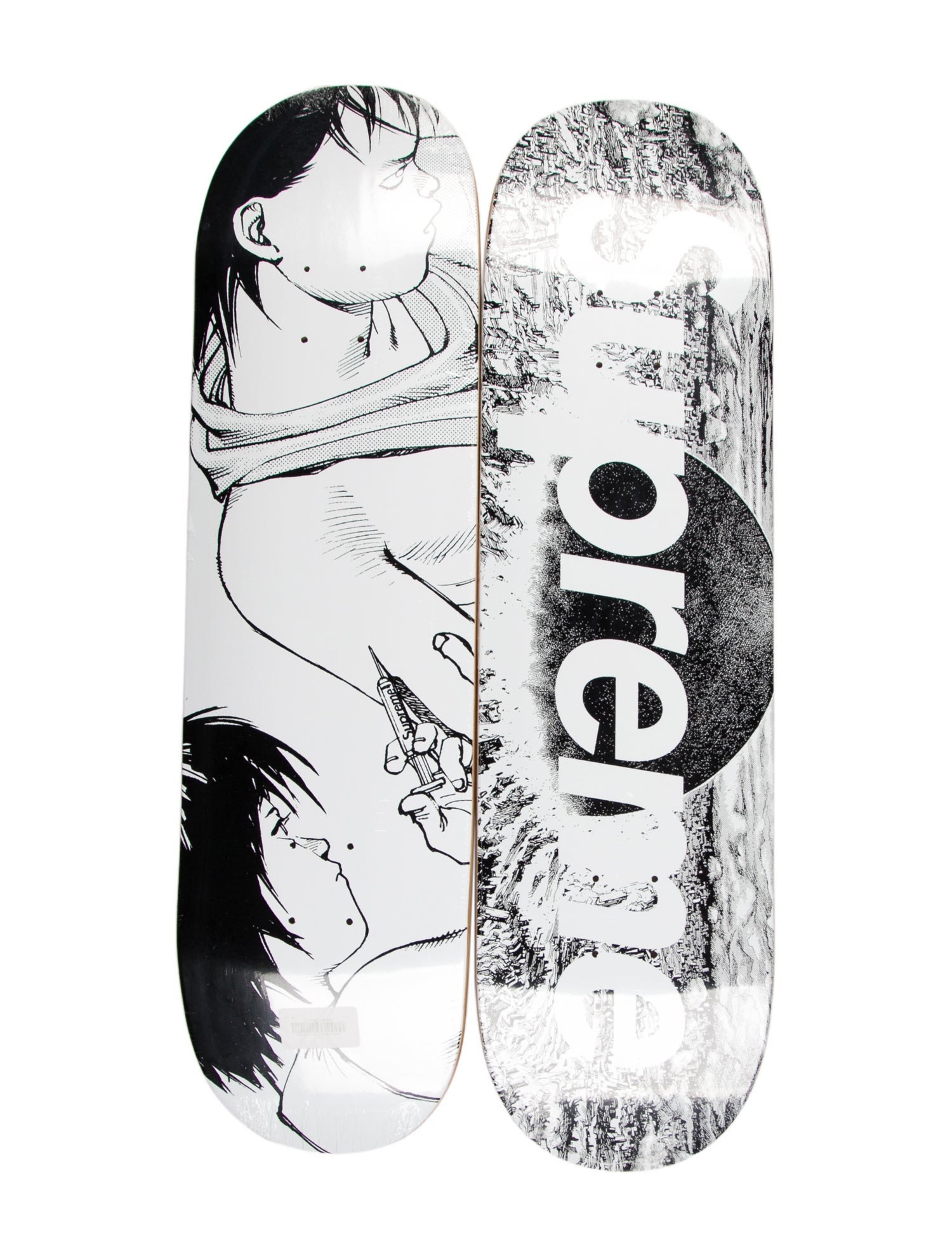 Supreme Scarface Split SkateBoard Deck (FW17) - Black Skate