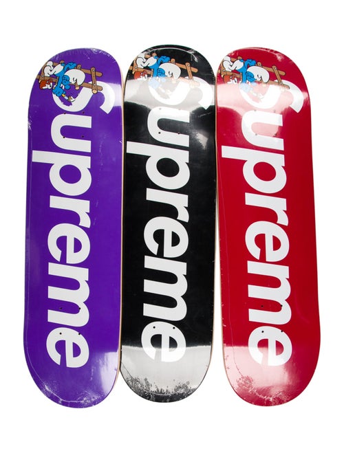 Supreme Smurfs Skateboard Deck Set