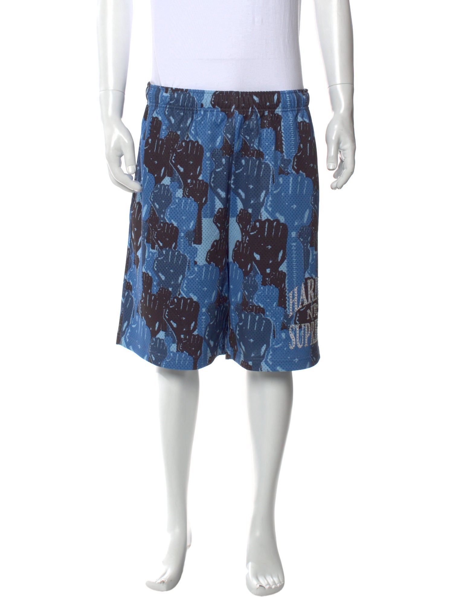 Supreme Camo Basketball Flat Front Shorts