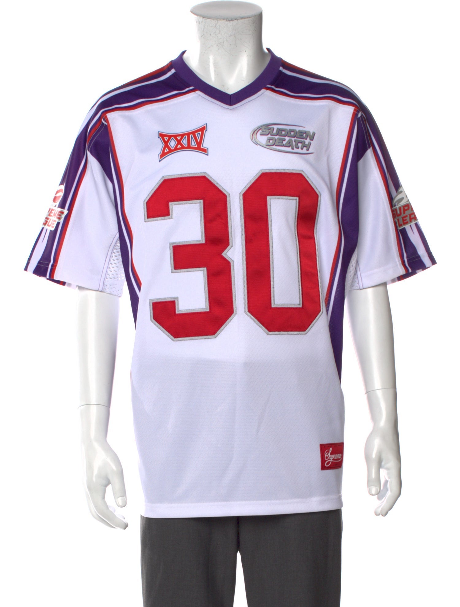 Supreme x Anti Hero Football Jersey w/ Tags - Black T-Shirts