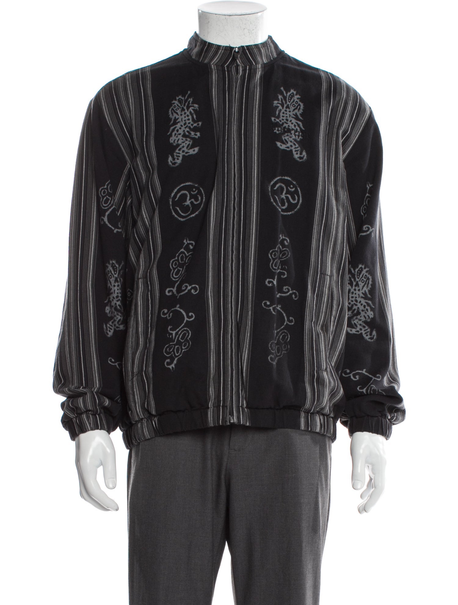 Supreme 2018 Striped Batik Windbreaker - Grey Outerwear, Clothing