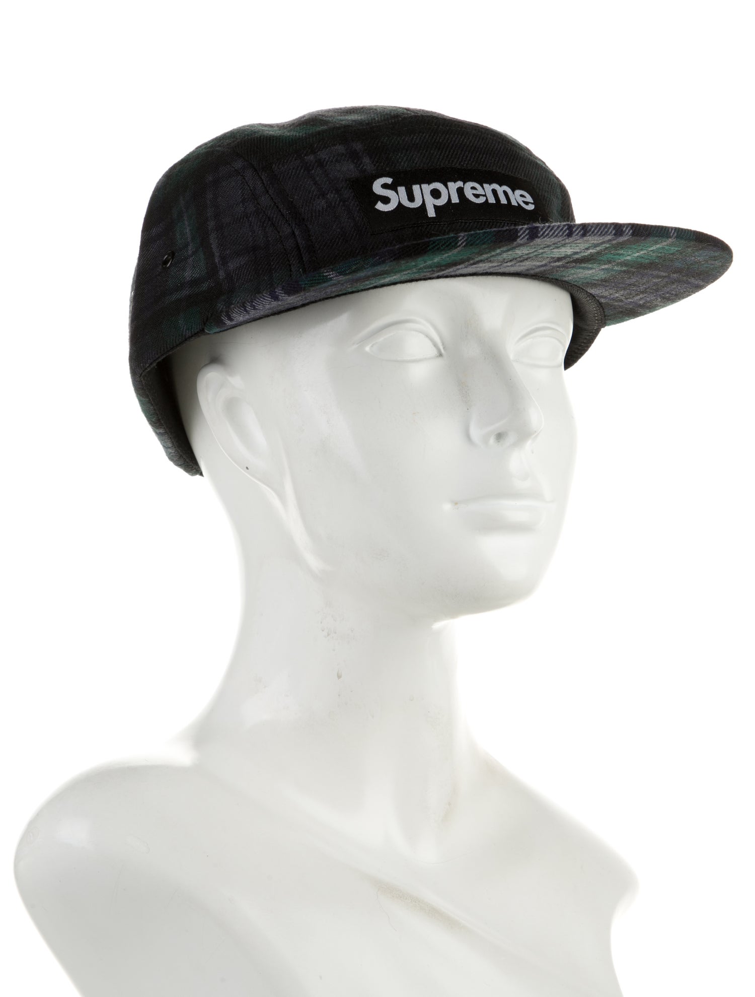 Supreme Plaid Flannel 5 Panel Camp Cap