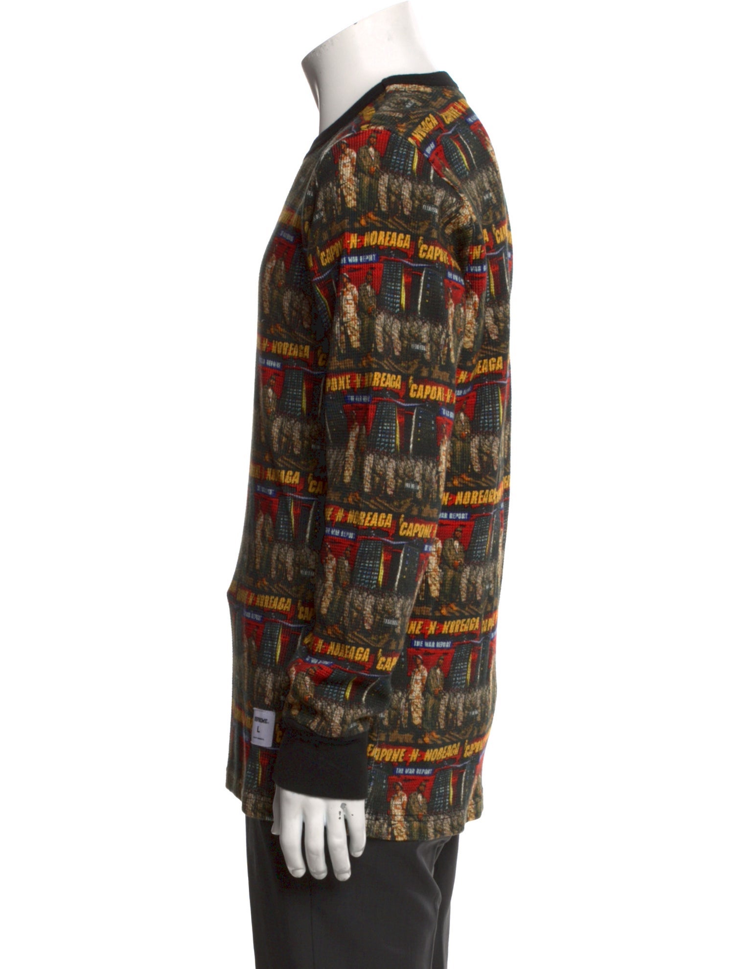 Supreme 2016 Capone N' Noreaga 'The War Report' Thermal Pullover