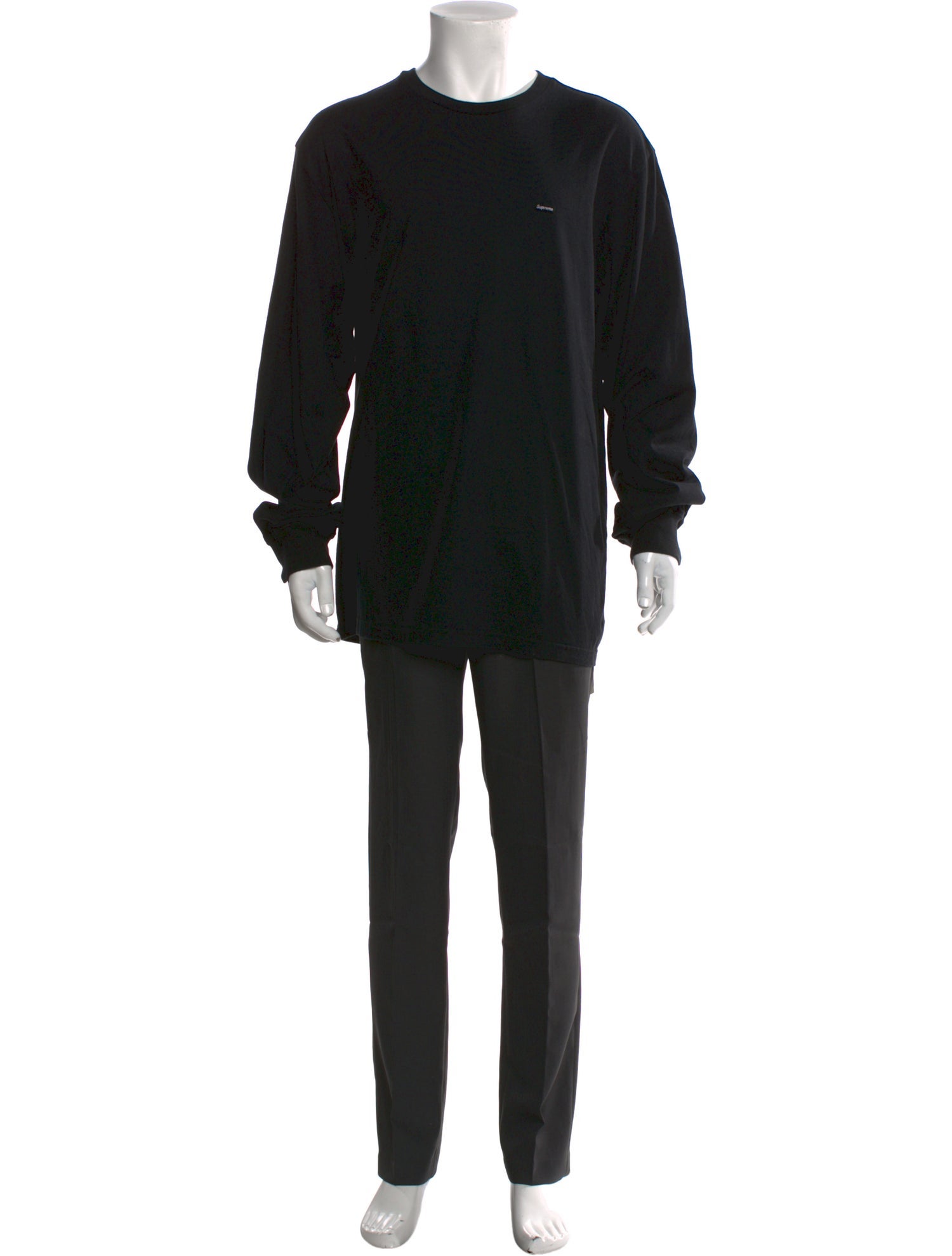 Supreme Small Box Logo L/S Crew Neck Henley